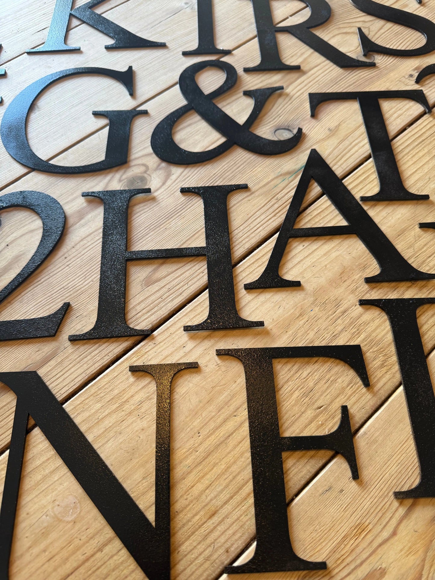Vintage Black Metal Alphabet Letters – 5” or 12” Decorative Lettering A–Z RUSTIC WAREHOUSE NORFOLK