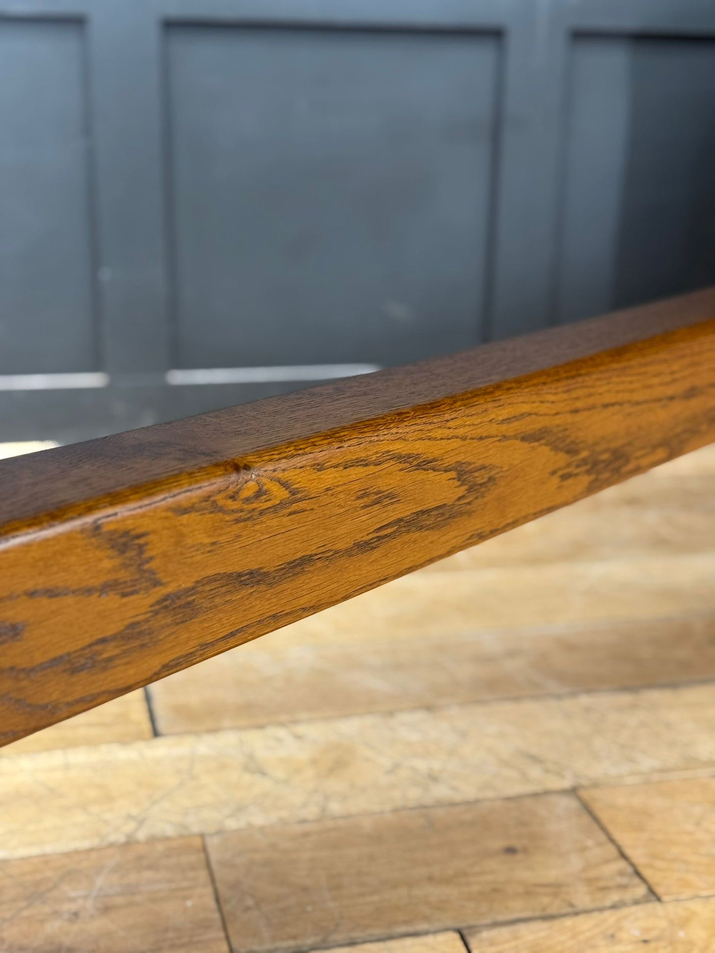 Vintage Large Oak Refectory Dining Kitchen Table 8/10 Seater Farmhouse Rustic