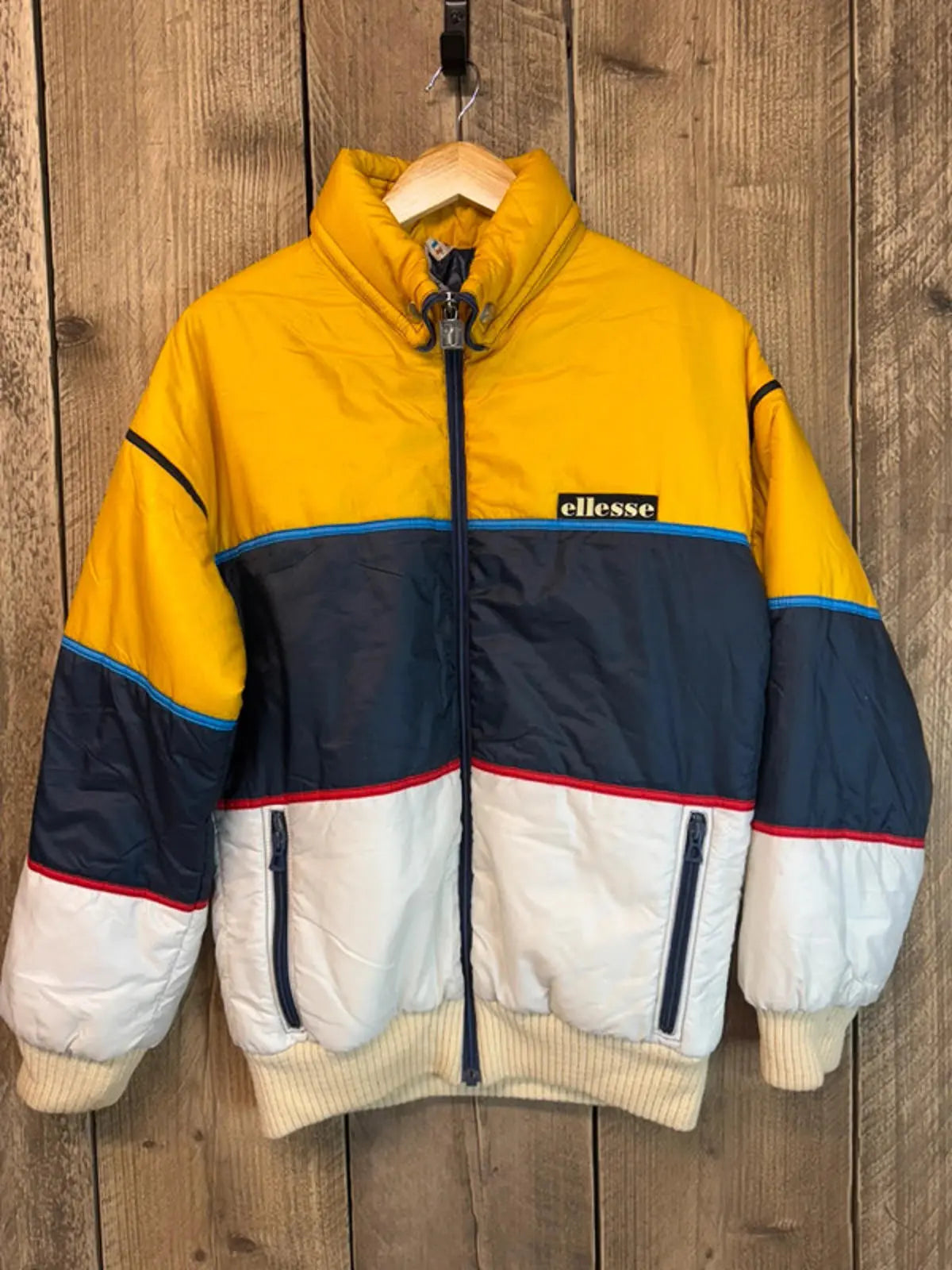 Original 1980s Vintage Elllese Ski Jacket Coat Mens Large Penguin Logo 1968-75 ellesse