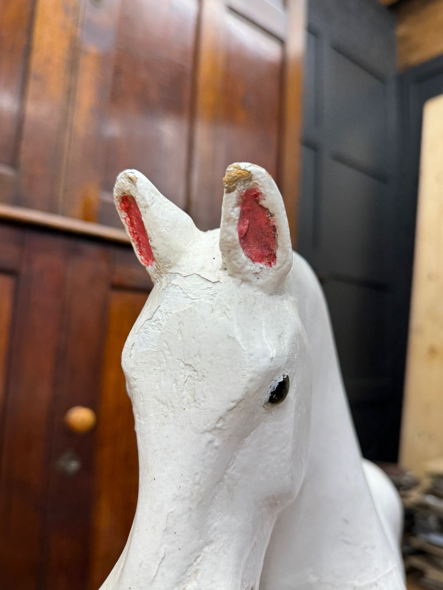 Antique G&J Lines ‘Sportiboy’ Rocking Horse c.1910 – Original Stand, Collectible