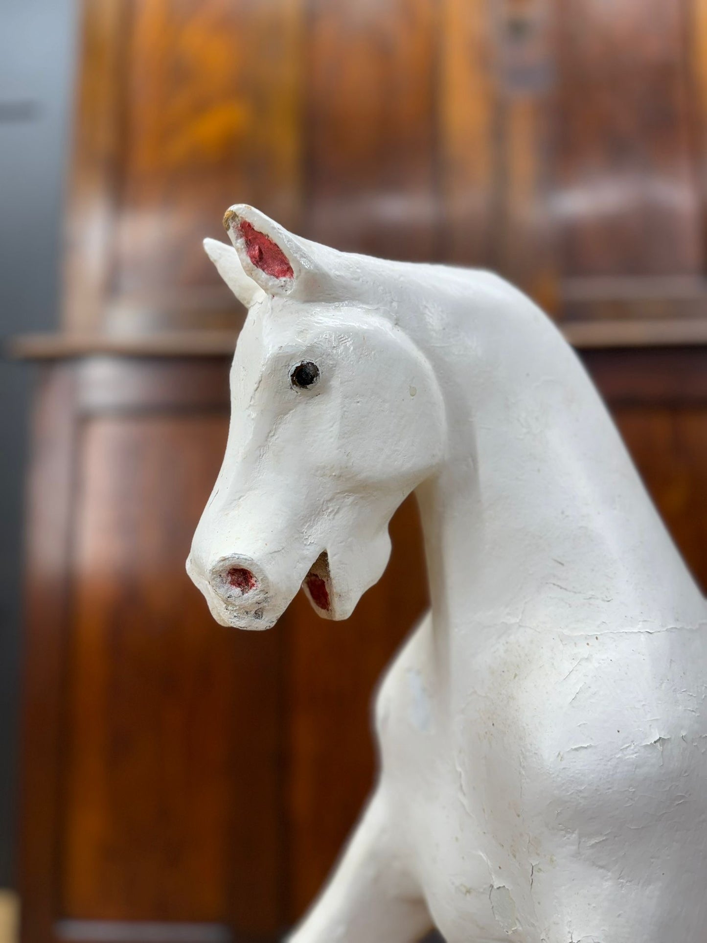 Antique G&J Lines ‘Sportiboy’ Rocking Horse c.1910 – Original Stand, Collectible