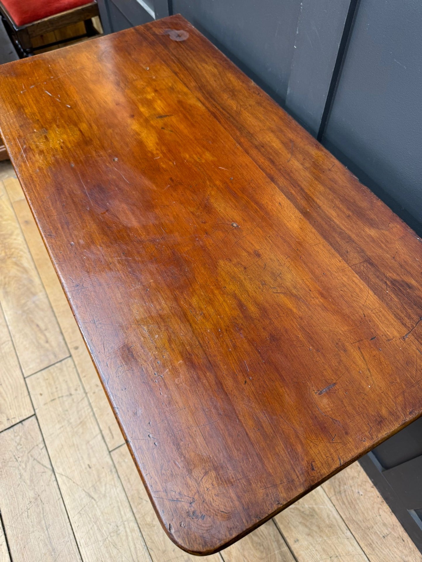 Antique Mahogany Fold Over Card / Games Table / Occasional Side Hall Table