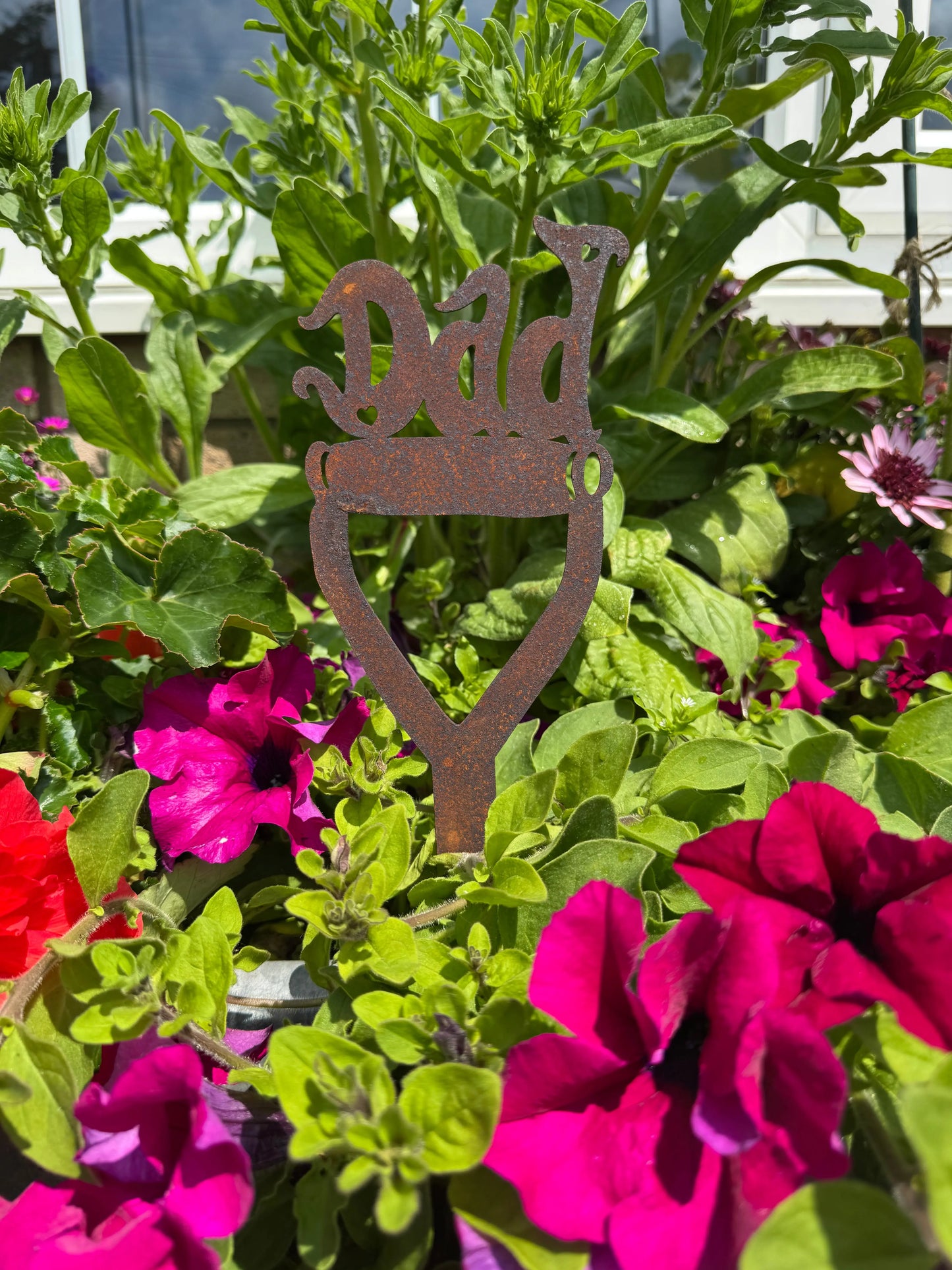 Rusty Metal Dad Spade Garden Decoration RW NORFOLK