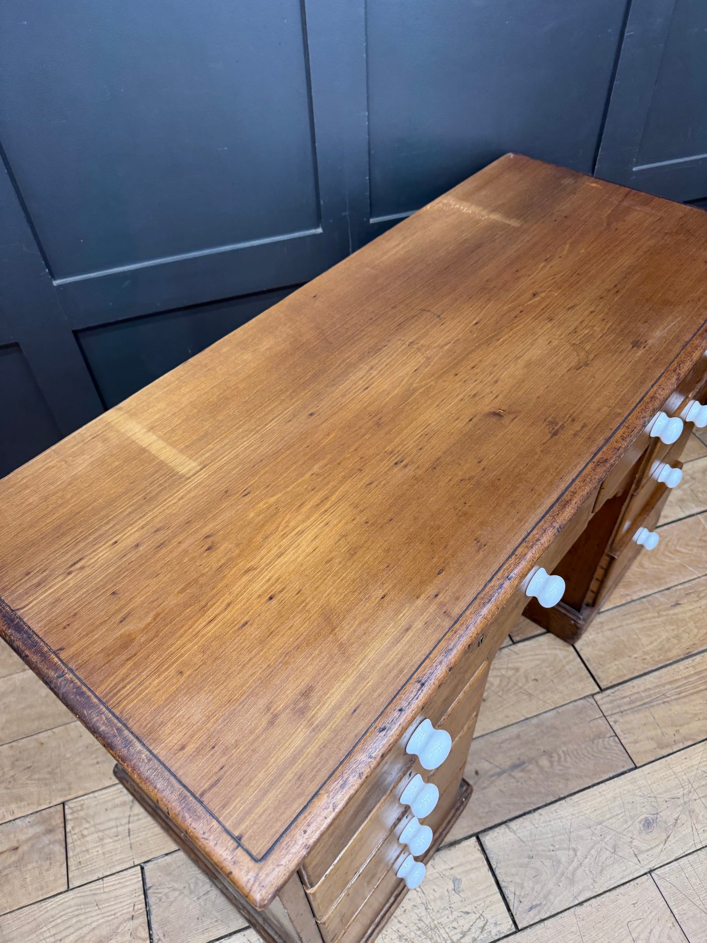 Antique Mahogany Desk / Office Desk / Antique Dressing Table / Victorian Desk