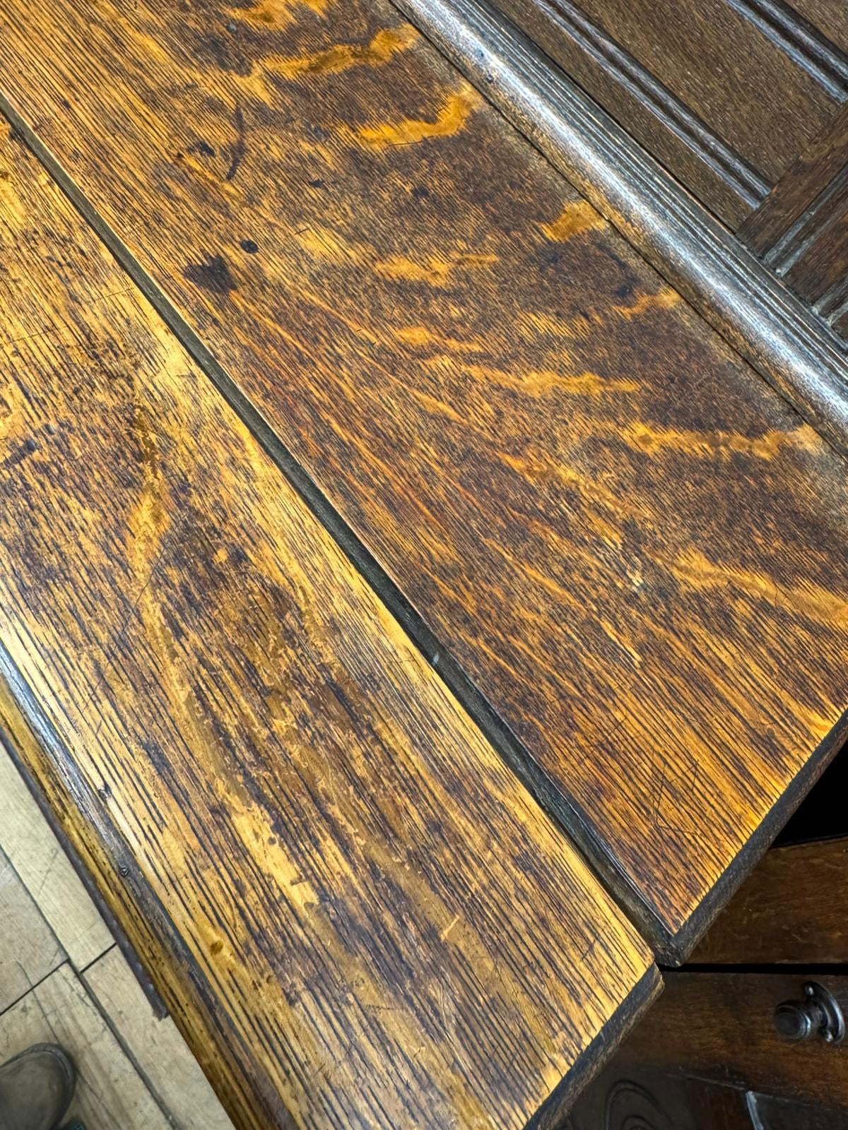 Large Antique Oak Court Cupboard / Victorian Carved Cabinet Sideboard