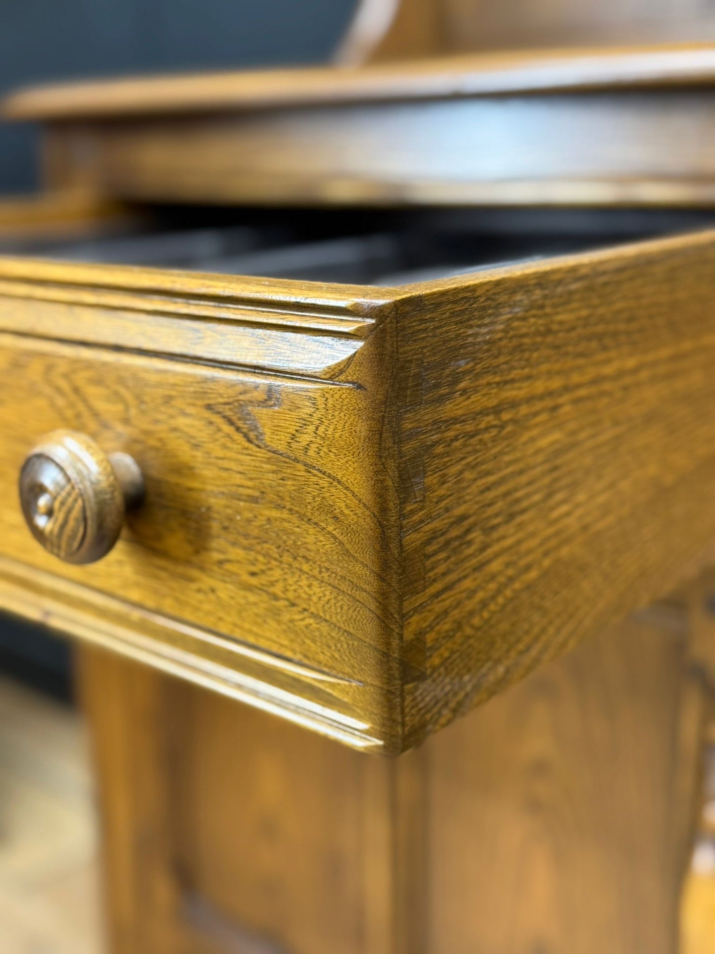 Vintage Ercol Dresser/ Elm Cabinet / Welsh Dresser /Cocktail Display Cupboard