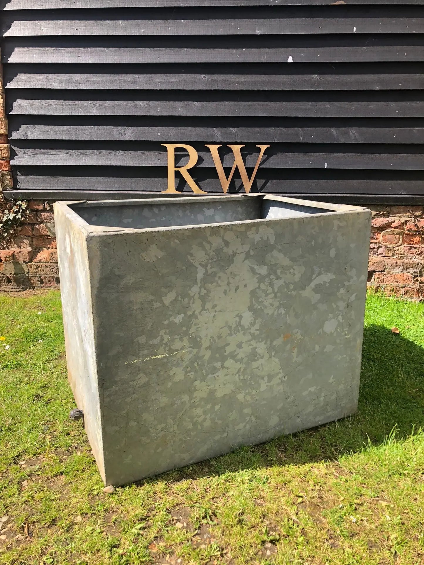 Vintage Galvanised Trough Planter / Herb Garden /Raised Bed Pond /Plant Pot D RUSTIC WAREHOUSE NORFOLK