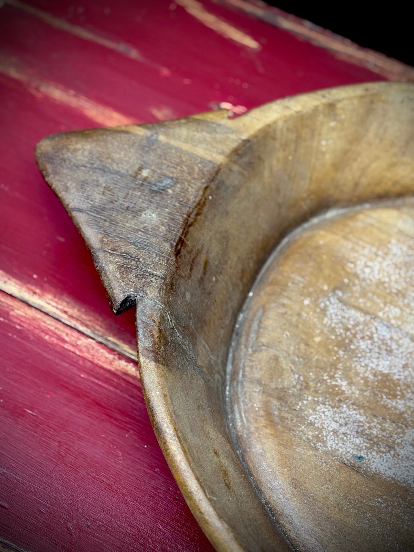 Rustic Wooden Parat Bowl / Fruit Bread Dough Bowl / Centrepiece Antipasti / C
