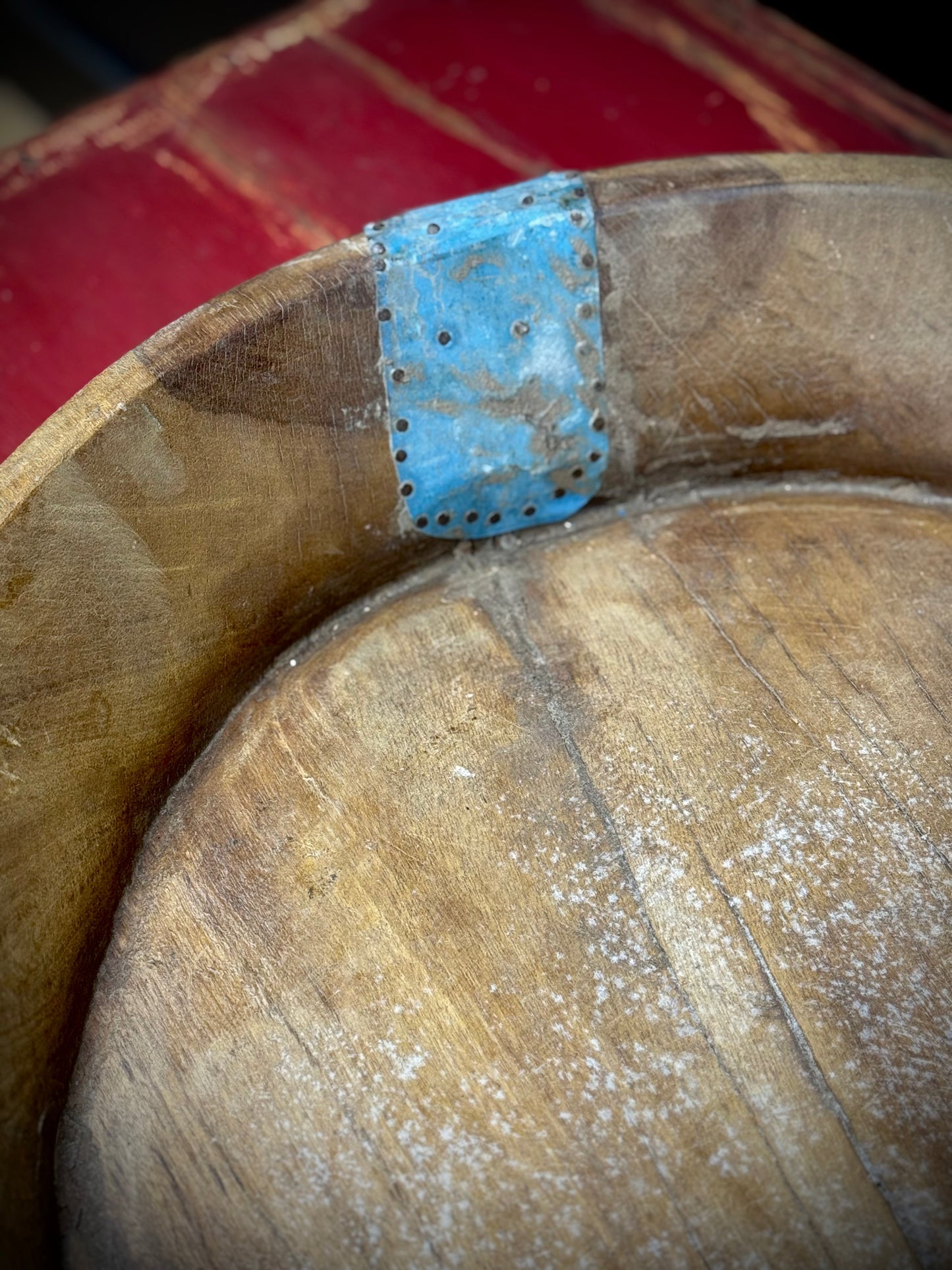Rustic Wooden Parat Bowl / Fruit Bread Dough Bowl / Centrepiece Antipasti / C