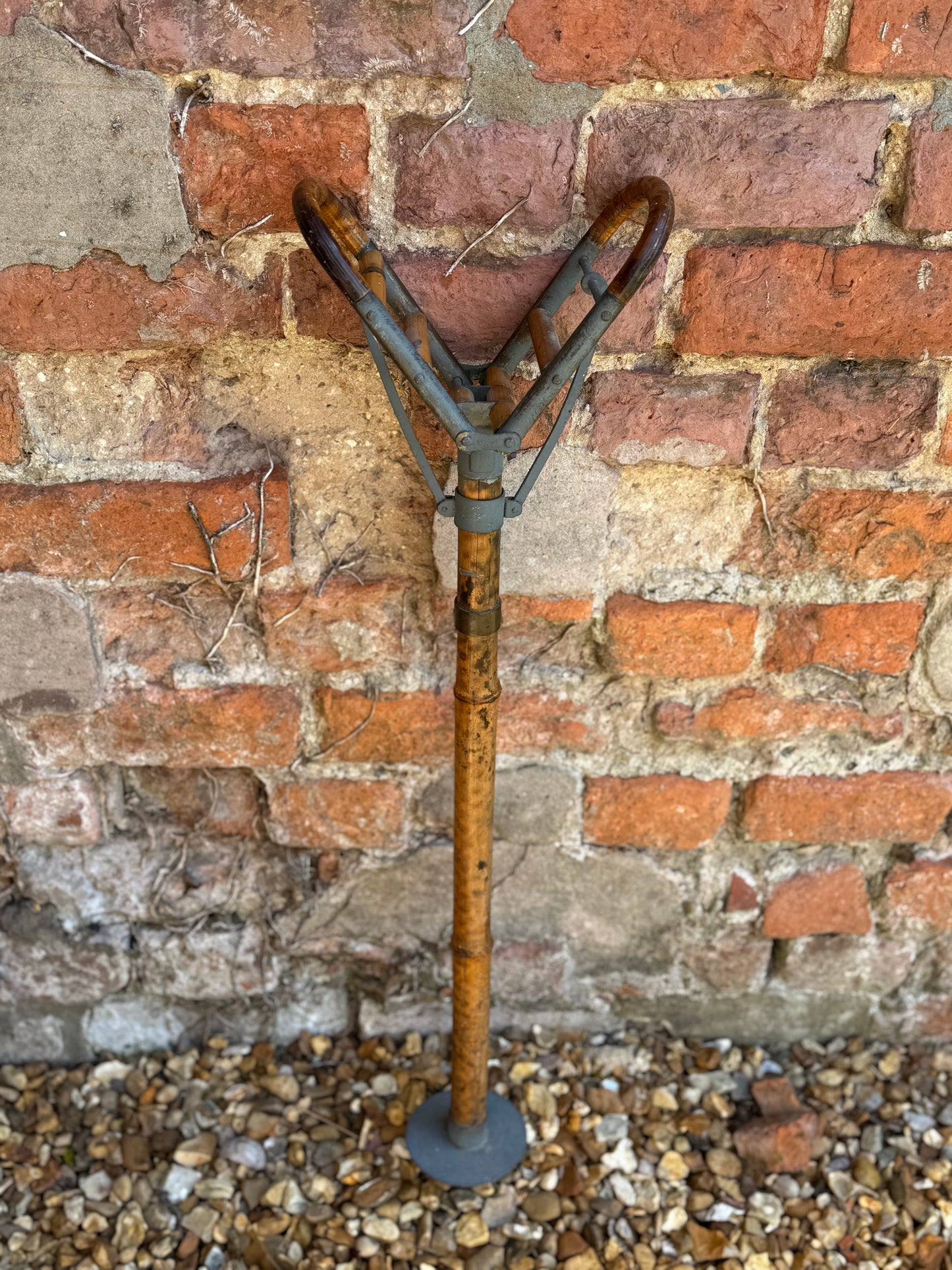 Antique Victorian Bamboo shooting stick /sporting cane