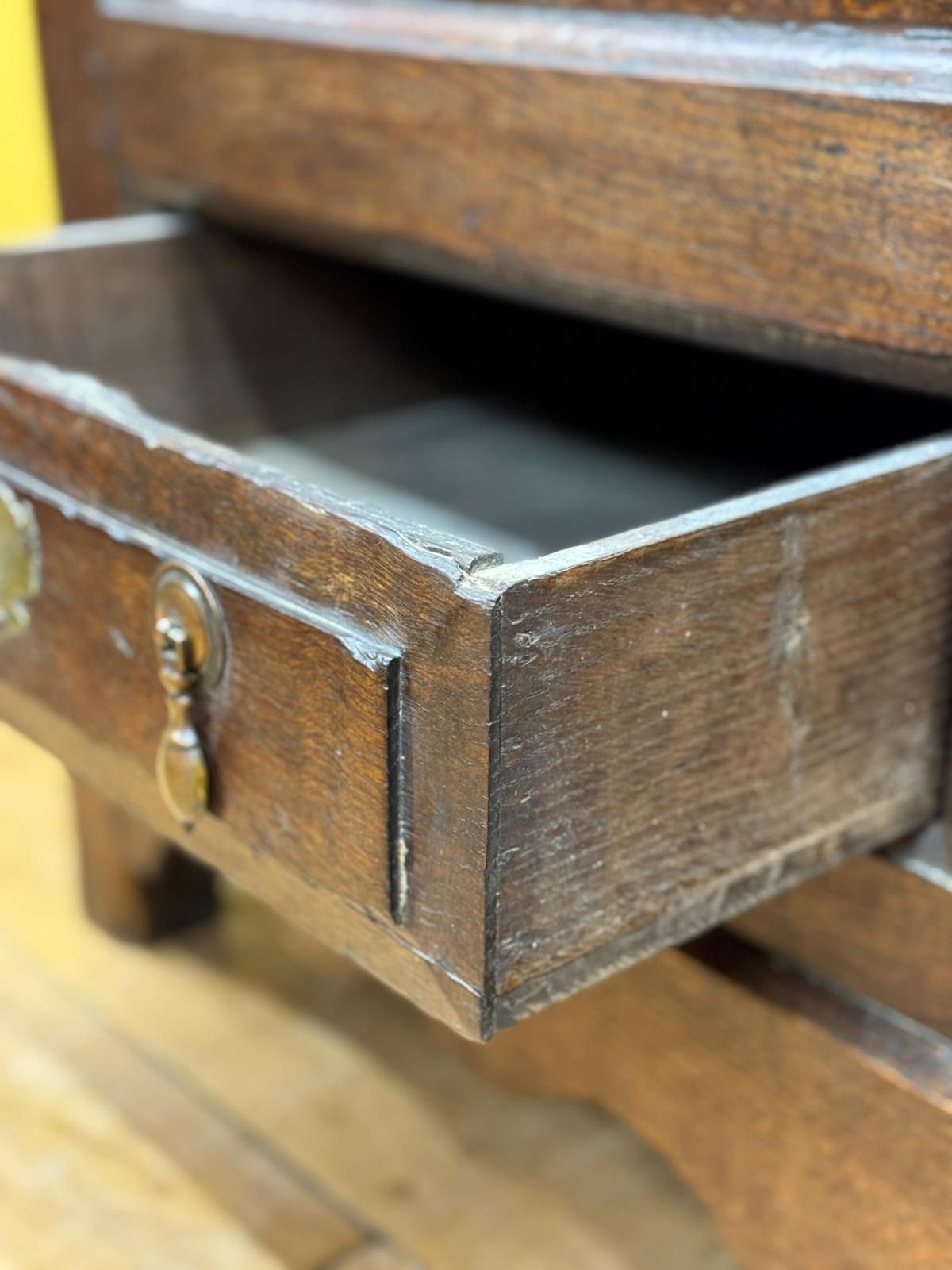 Antique Elm Oak Mule Chest Coffer – Sideboard TV Stand Storage with Drawers