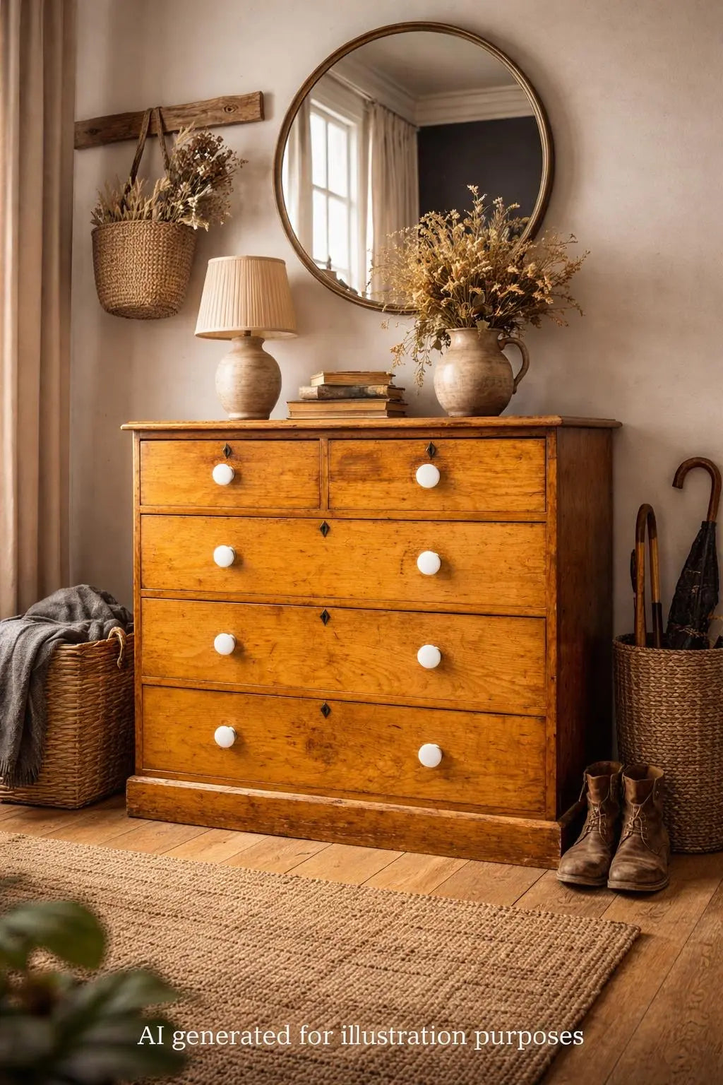 Antique Pine Chest of Drawers Victorian Country House Storage RUSTIC WAREHOUSE NORFOLK
