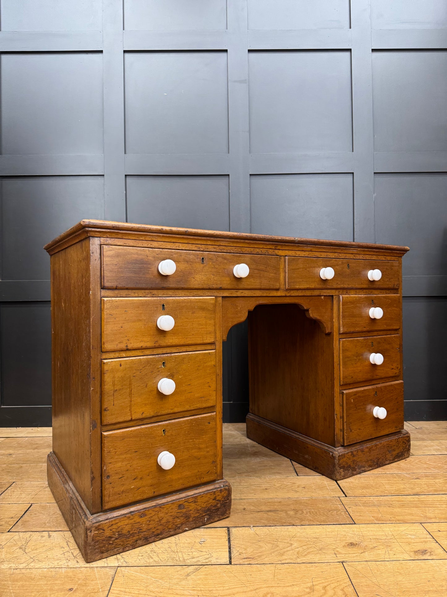 Antique Mahogany Desk / Office Desk / Antique Dressing Table / Victorian Desk
