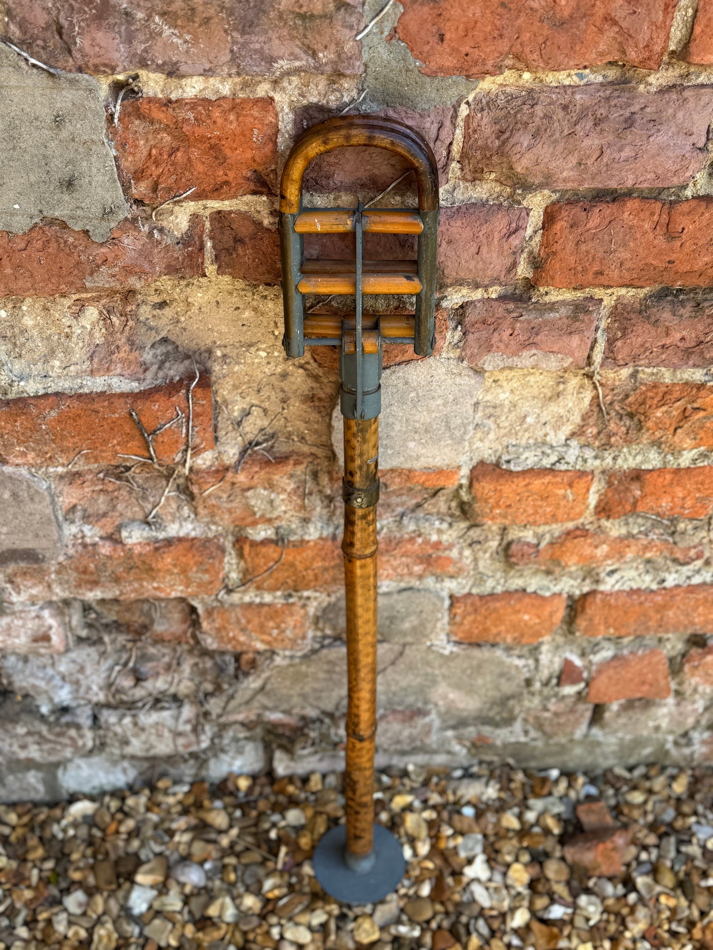Antique Victorian Bamboo shooting stick /sporting cane