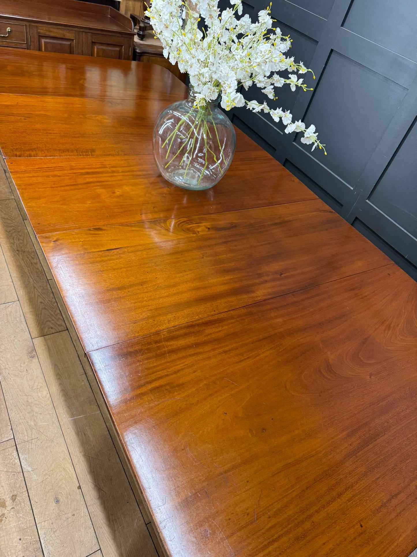 Antique Mahogany Extending Dining Kitchen Table Victorian Pull Out 10 Seater