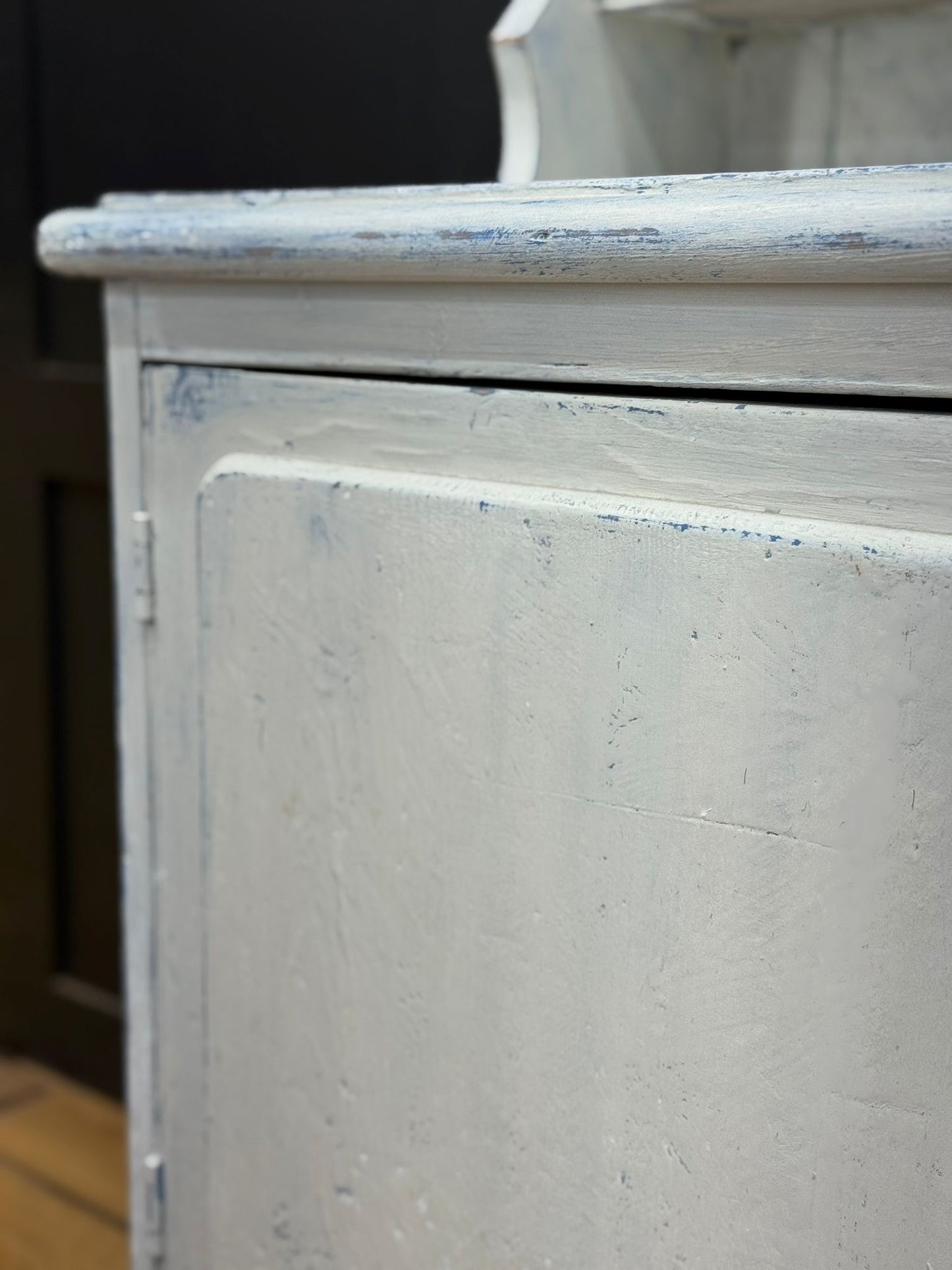 Antique Pine Display Dresser Pantry Cupboard / Kitchen Storage / Distressed