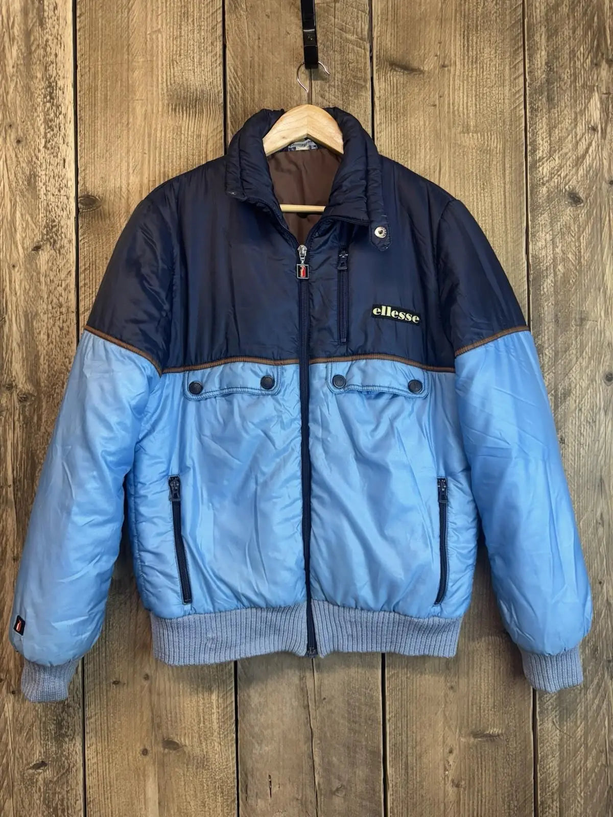 A Original Vintage Ellese Ski Jacket Coat Mens Large Penguin Logo 1968-75 Rare ellesse