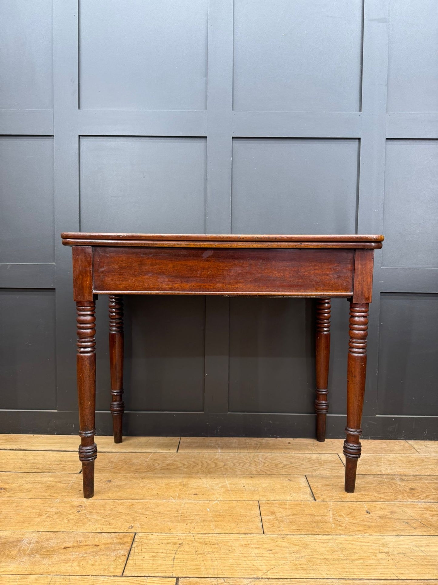 Antique Mahogany Fold Over Card / Games Table / Occasional Side Hall Table