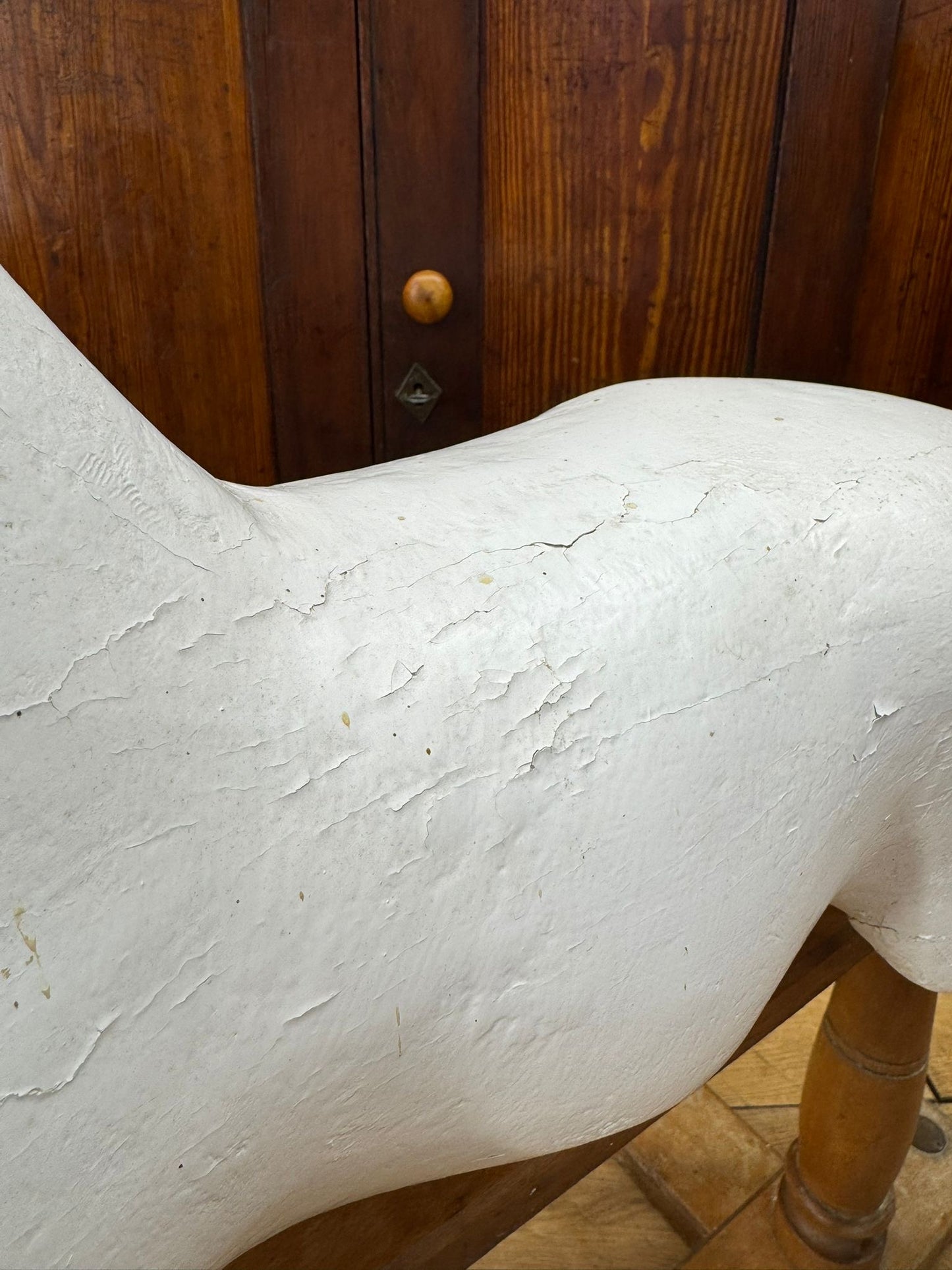 Antique G&J Lines ‘Sportiboy’ Rocking Horse c.1910 – Original Stand, Collectible