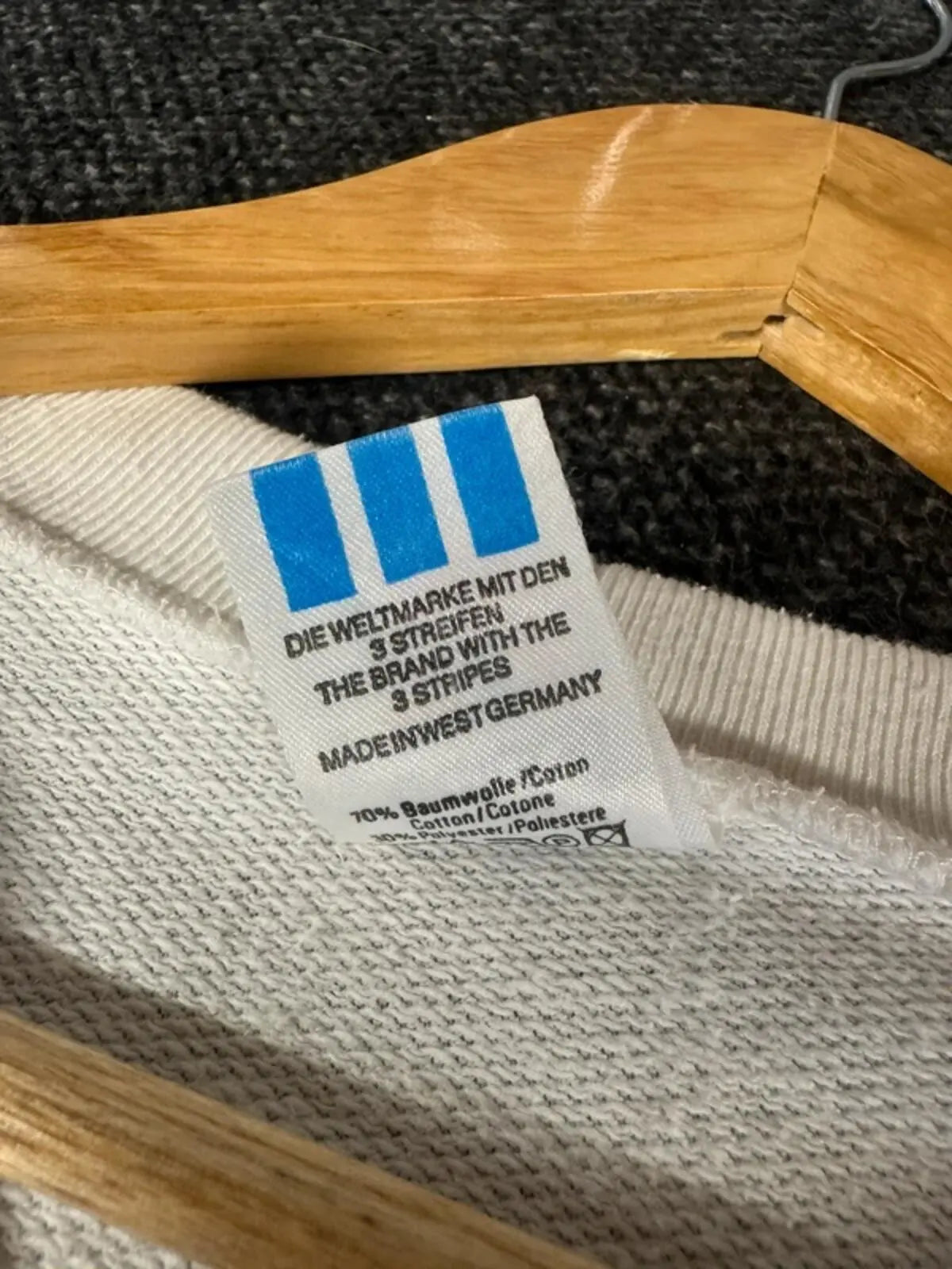 Vintage 1980s Adidas Ivan Lendl v neck Jumper Top Medium #326 adidas