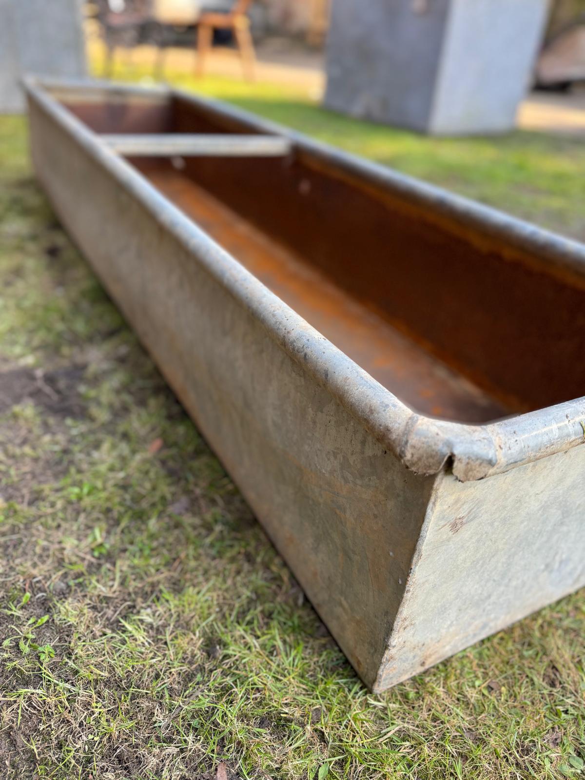 Reclaimed Galvanised Trough Planter / Raised Bed Plant Tree Shrub Herb Pot EE