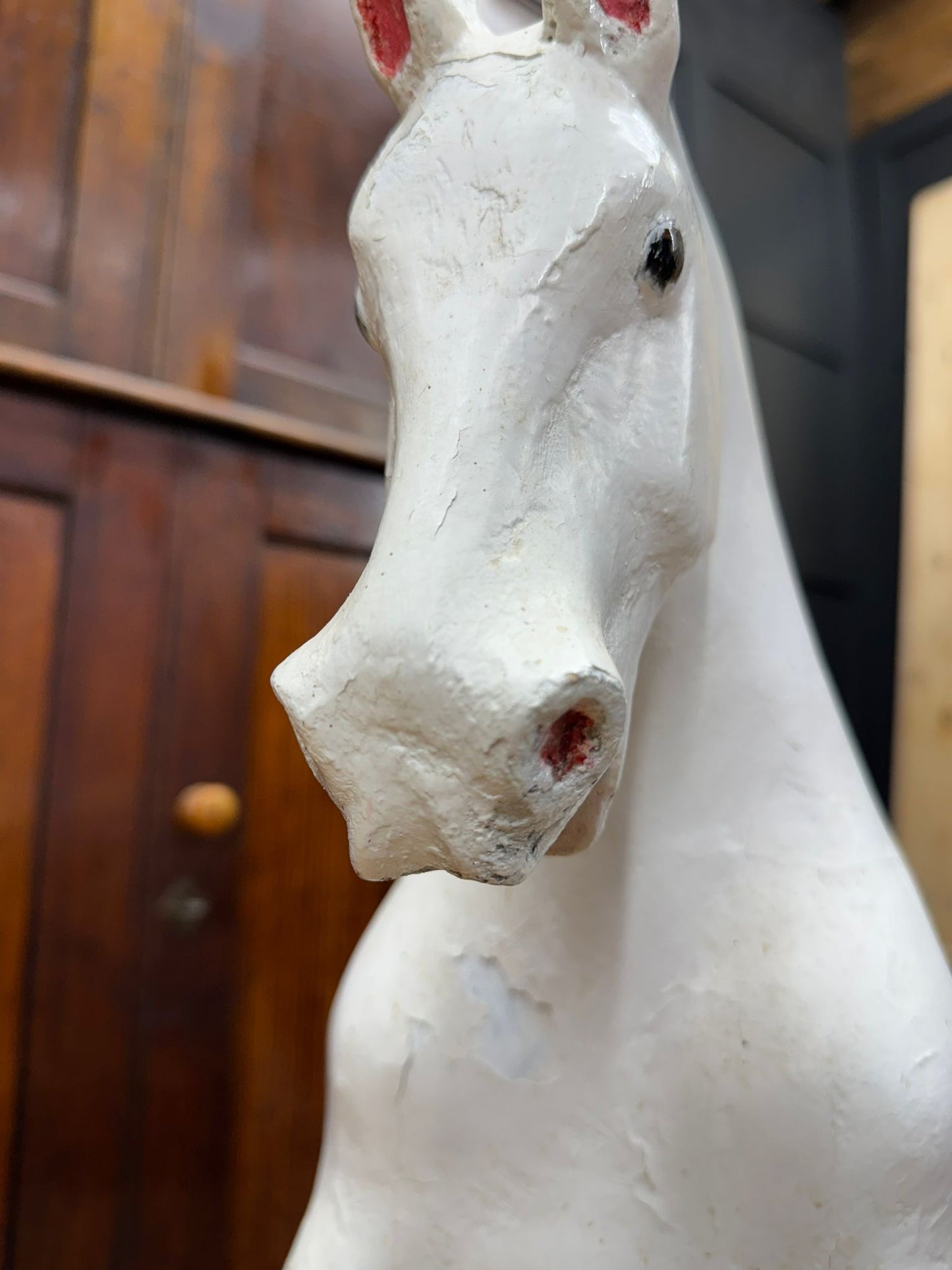 Antique G&J Lines ‘Sportiboy’ Rocking Horse c.1910 – Original Stand, Collectible