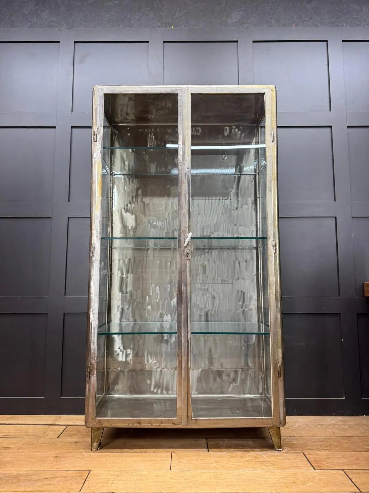 Industrial Medical Display Double Cabinet β Shop Display / Apothecary Bathroom RUSTIC WAREHOUSE NORFOLK