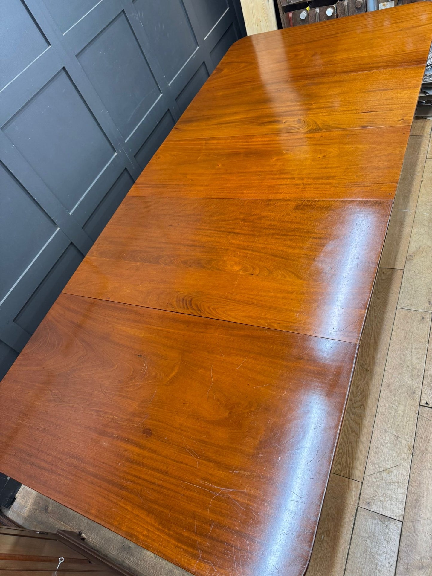 Antique Mahogany Extending Dining Kitchen Table Victorian Pull Out 10 Seater