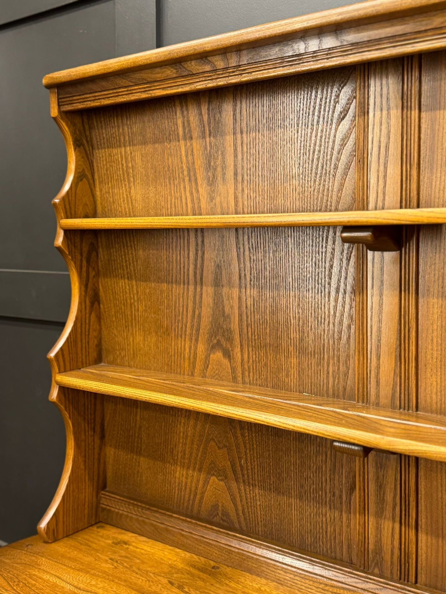 Vintage Ercol Dresser/ Elm Cabinet / Welsh Dresser /Cocktail Display Cupboard