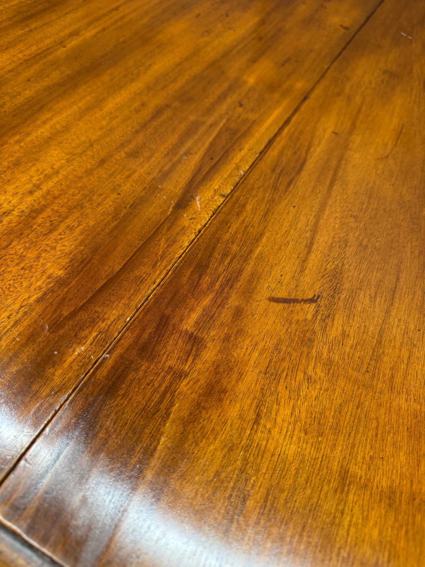 Antique Victorian Mahogany Extending Drop Leaf Dining Table on Castors Console