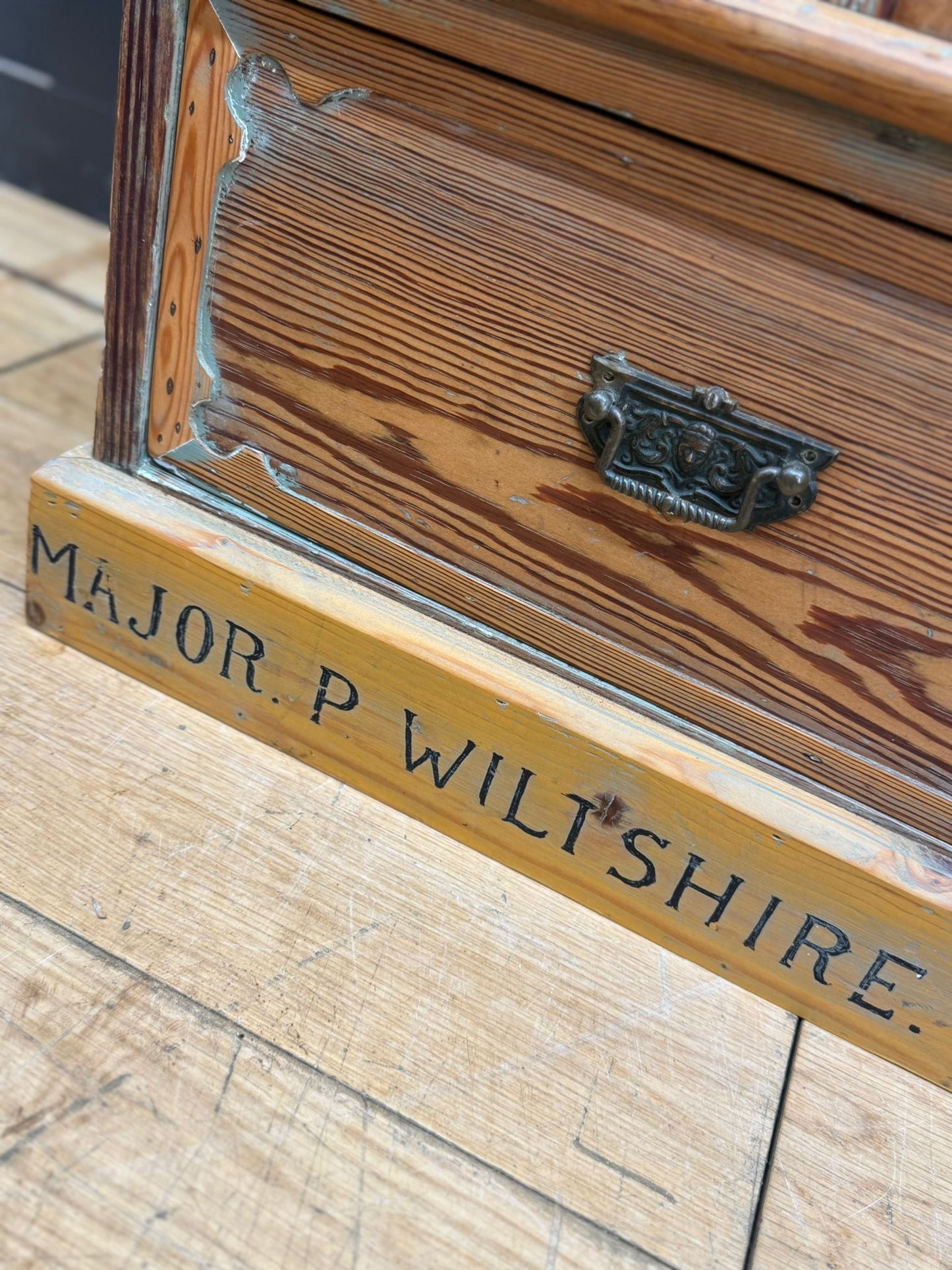 Victorian Pitch Pine Linen Cupboard / Pantry Storage Cabinet