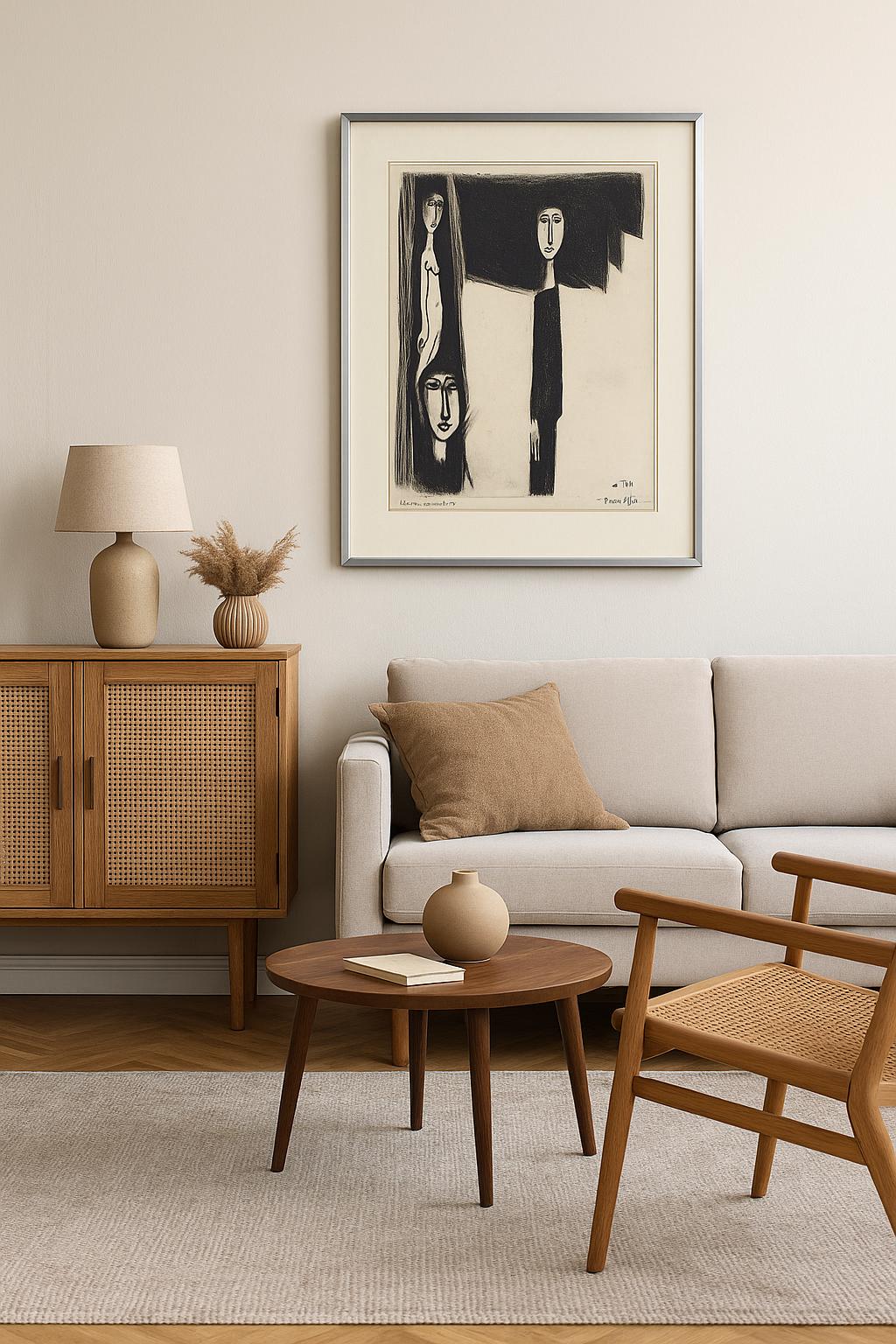 Signed Limited Edition Art Picture Print “Love Story” – Theo Humblet – Framed