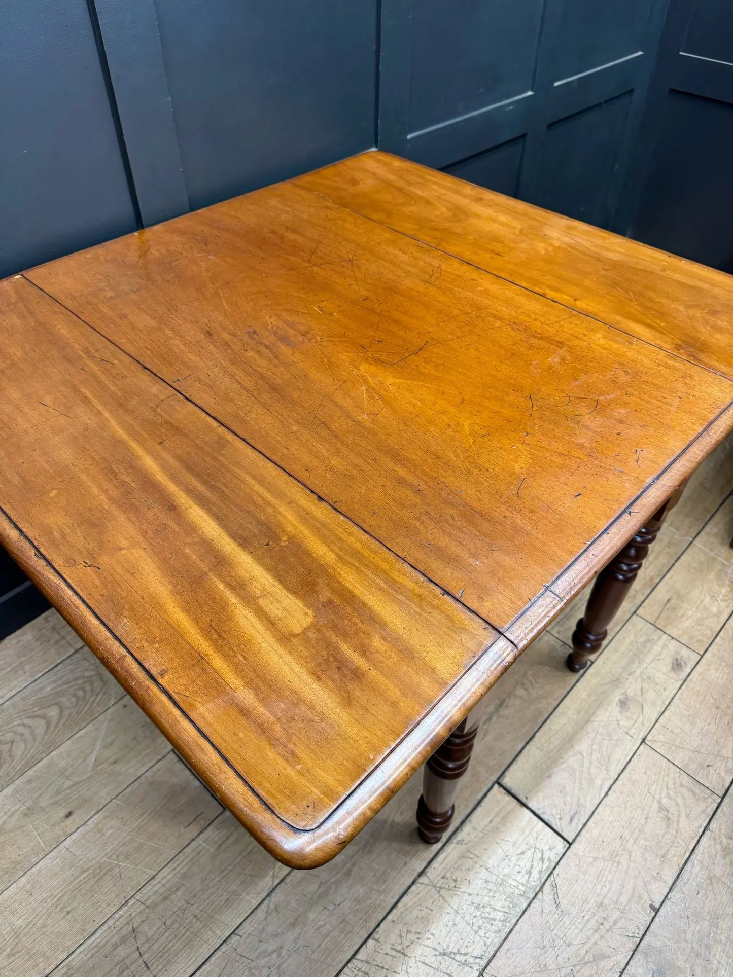 Antique Extending Mahogany Pembroke Table / Drop Leaf Sideboard With Drawer RUSTIC WAREHOUSE NORFOLK