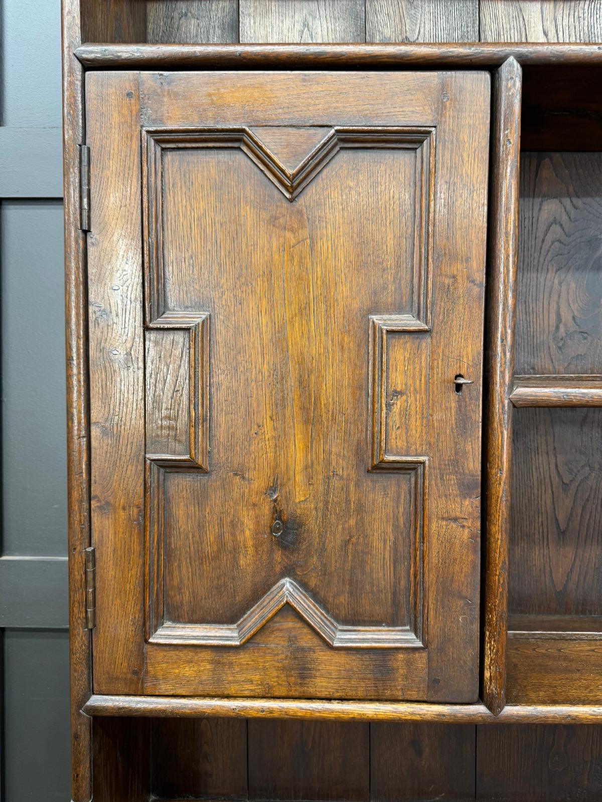 Vintage Oak Welsh Dresser / Large Kitchen Cupboard / Titchmarsh & Goodwin