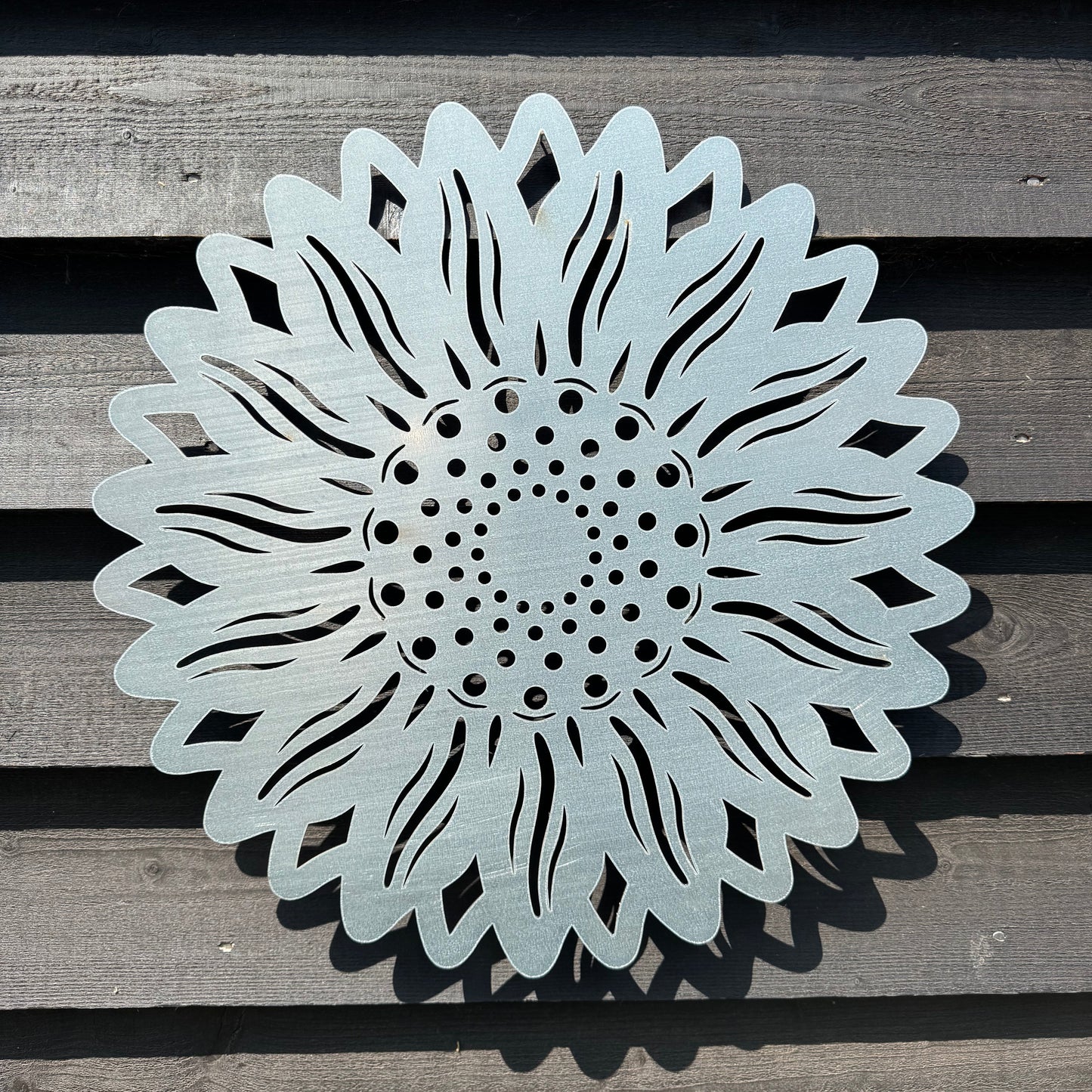 Large Galvanized Steel Sunflower Garden Decoration