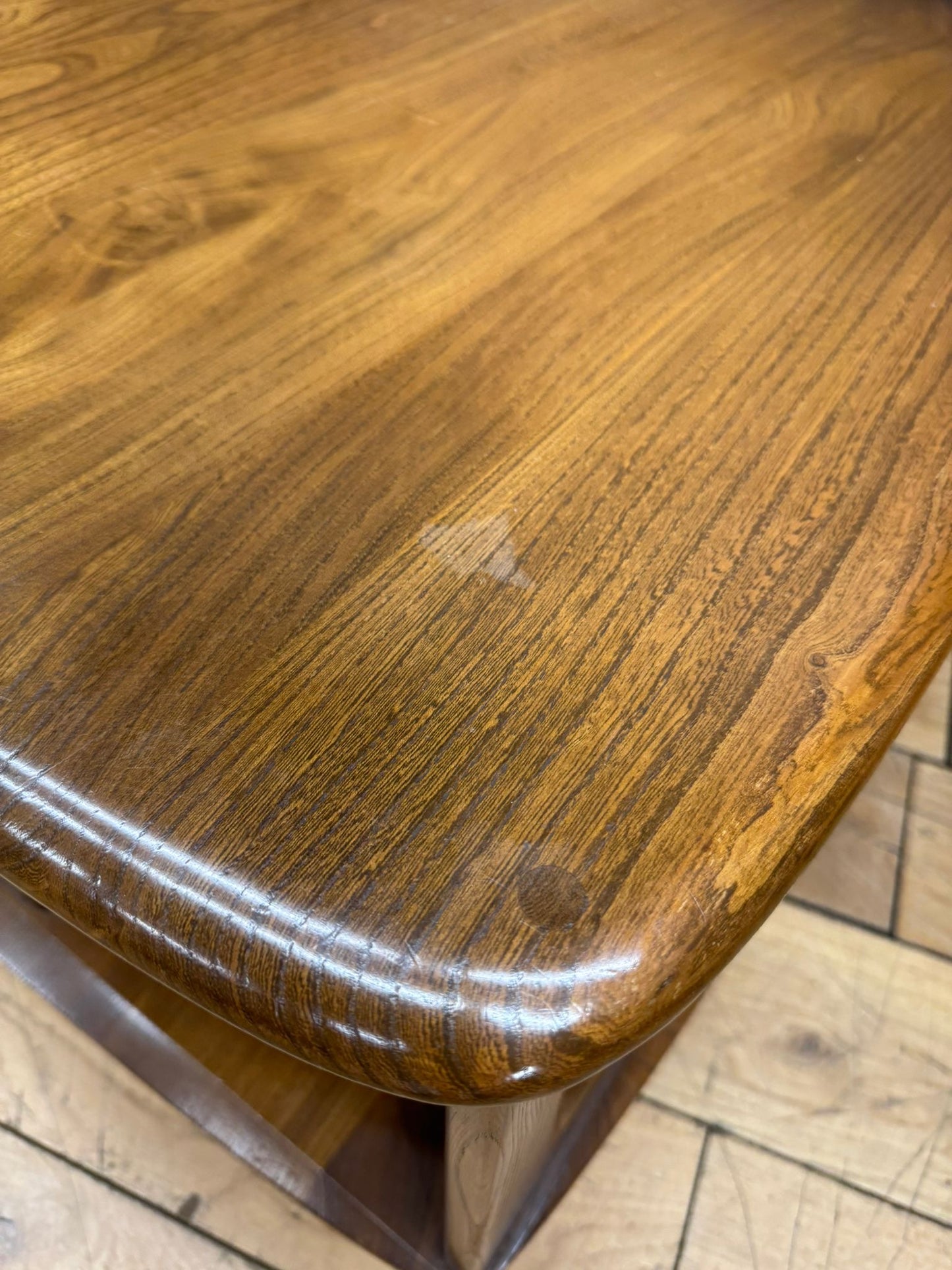 Vintage Ercol Pandora Coffee Table on Castors – 2 Drawers, Mid-Century Design