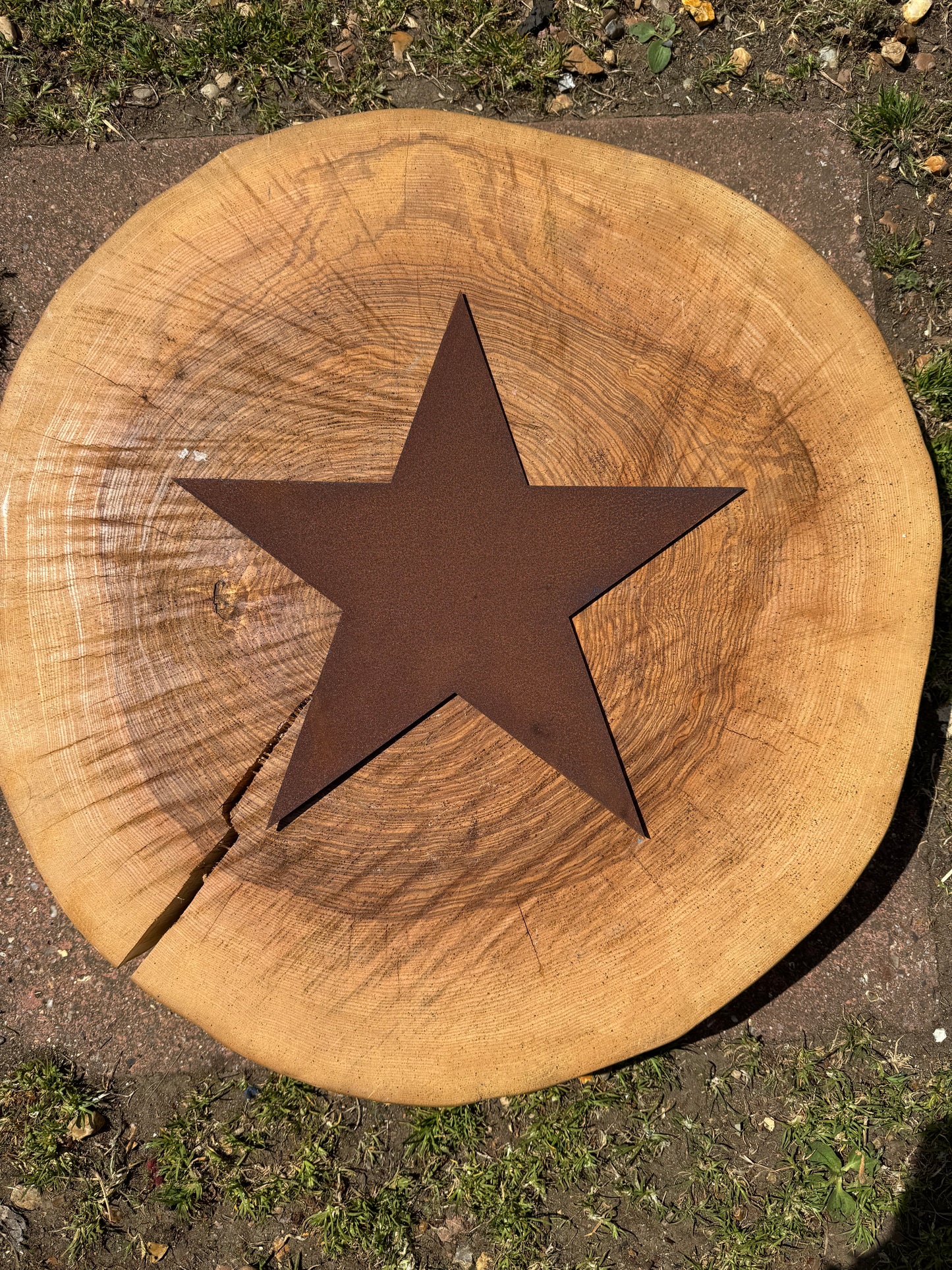 12" Rusty Fat Font Metal Letters A-Z 0-9.