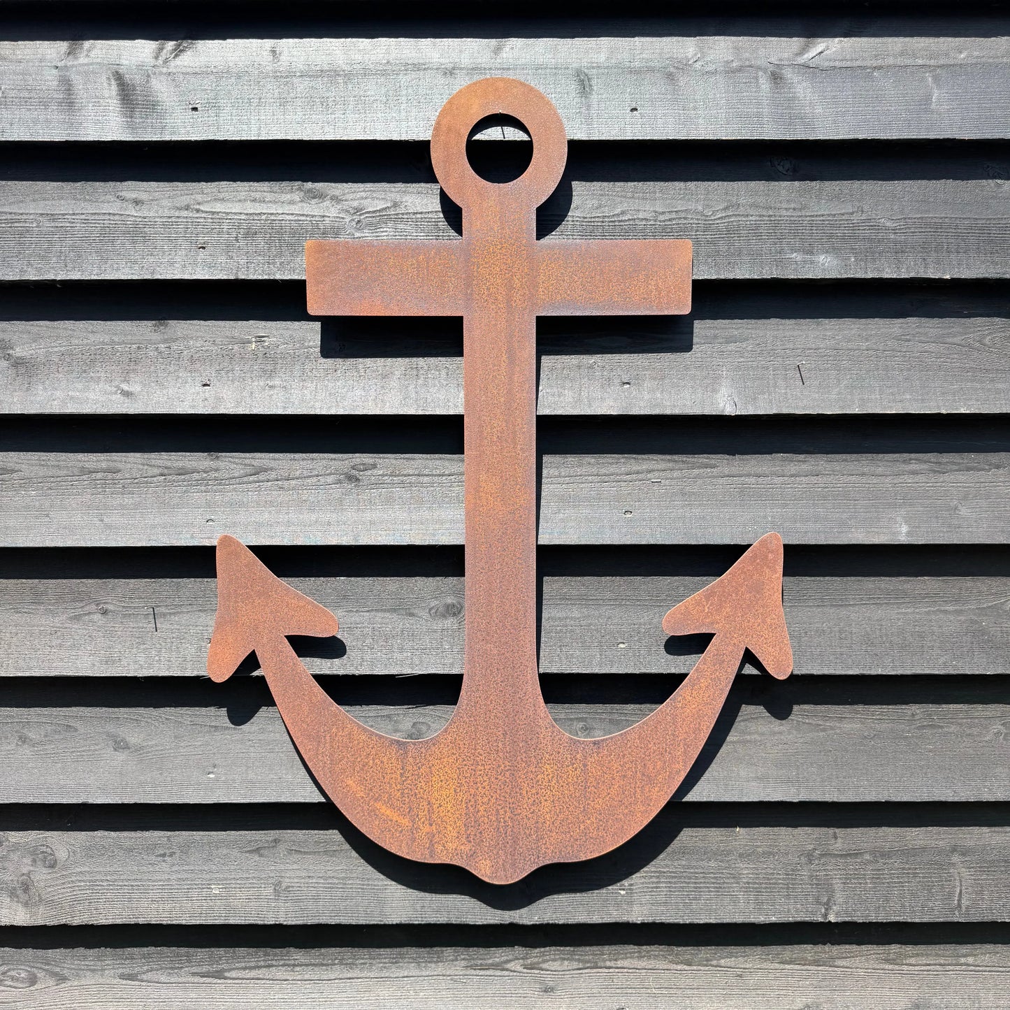 Large Rusty Metal Anchor Wall Decoration RUSTIC WAREHOUSE NORFOLK