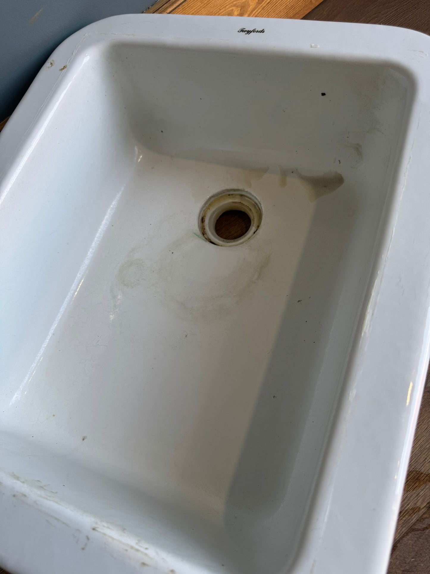 Vintage Twyfords Rectangular Sink – Reclaimed Ceramic Basin 50cm Utility/Lab