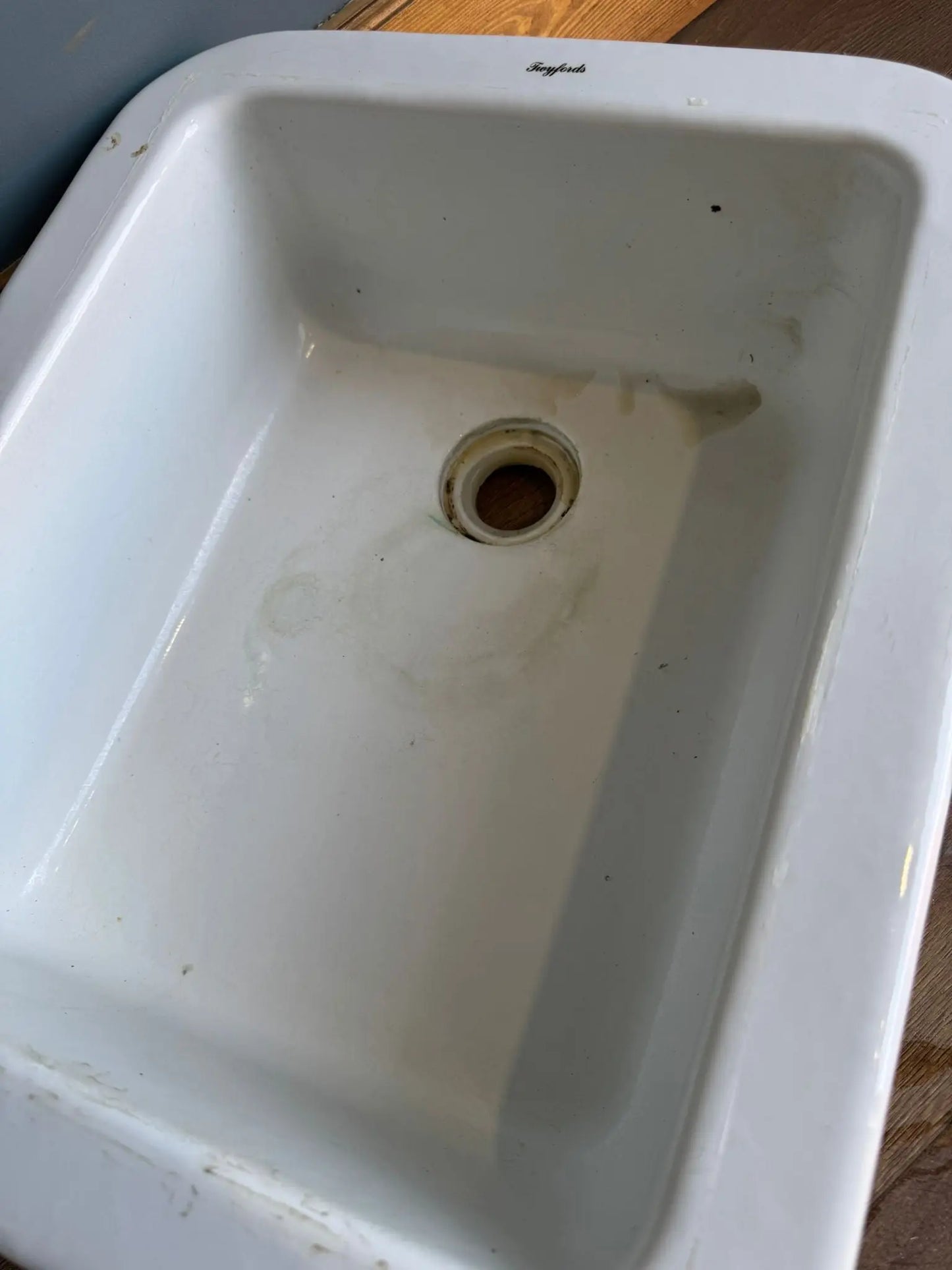Vintage Twyfords Rectangular Sink – Reclaimed Ceramic Basin 50cm Utility/Lab RUSTIC WAREHOUSE NORFOLK