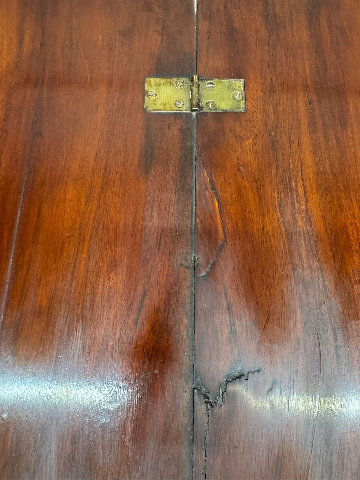 Antique Mahogany Fold Over Card / Games Table / Occasional Side Hall Table