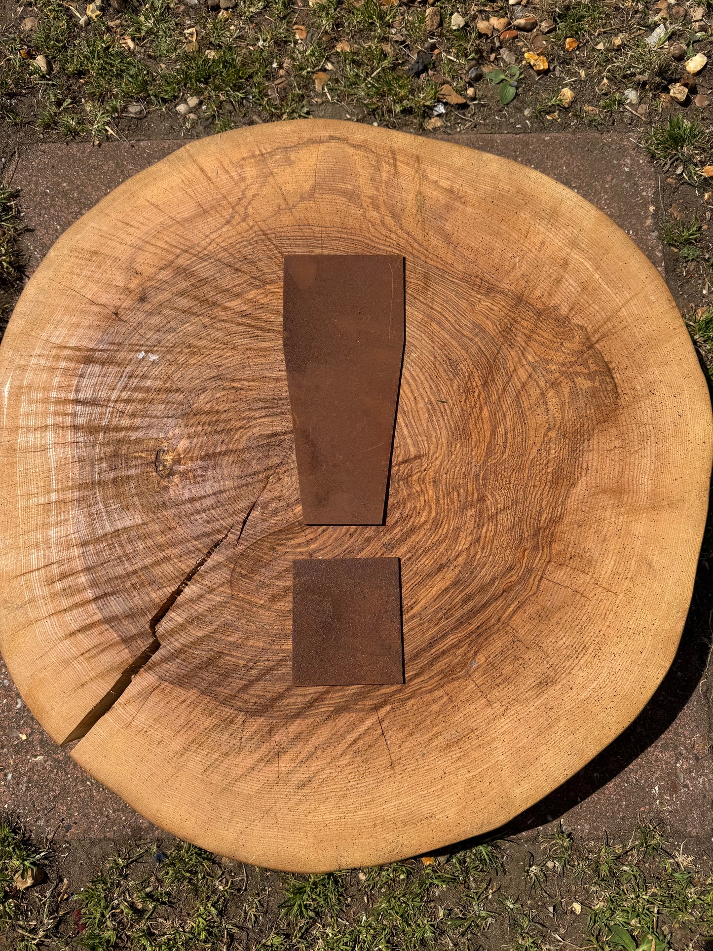 12" Rusty Fat Font Metal Letters A-Z 0-9.