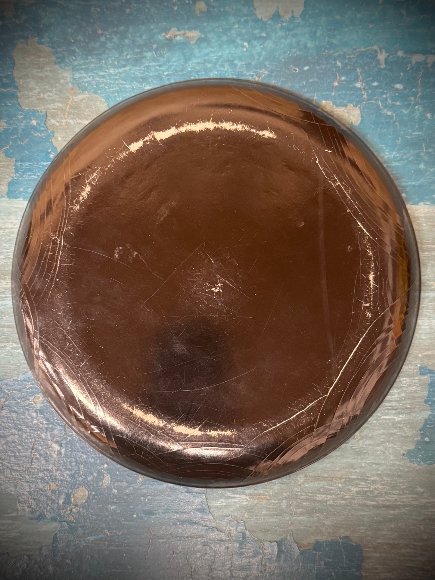 Antique 19th.C Papier-Mâché Lacquered Chinese Tray Plate Bowl / Chinoiserie D