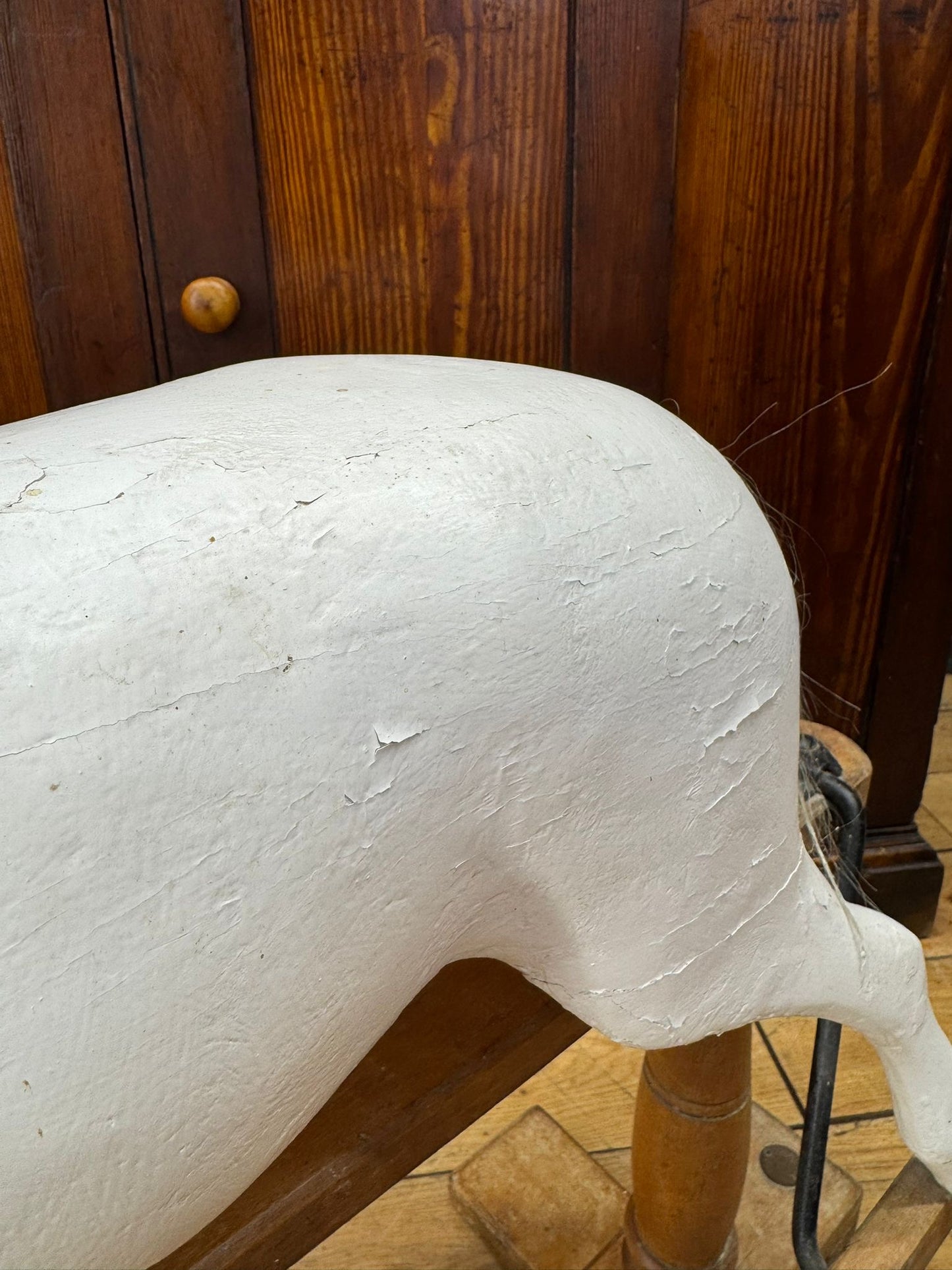 Antique G&J Lines ‘Sportiboy’ Rocking Horse c.1910 – Original Stand, Collectible