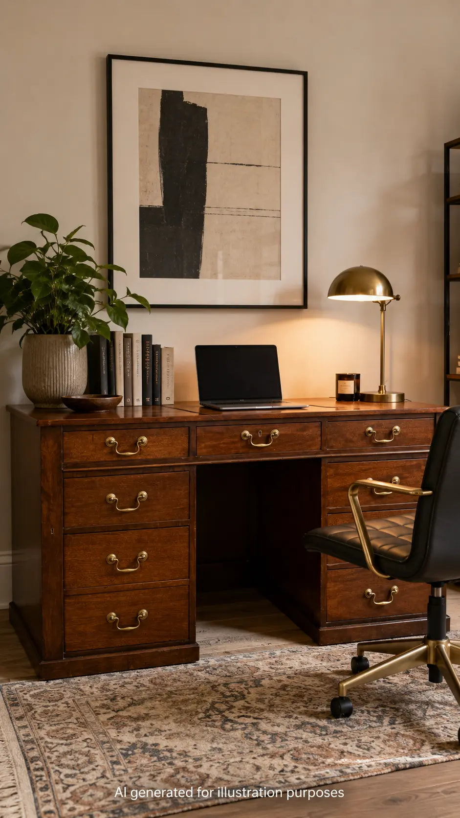 Antique Mahogany Twin Pedestal Desk Kneehole Writing Office Desk Computer Desk RUSTIC WAREHOUSE NORFOLK