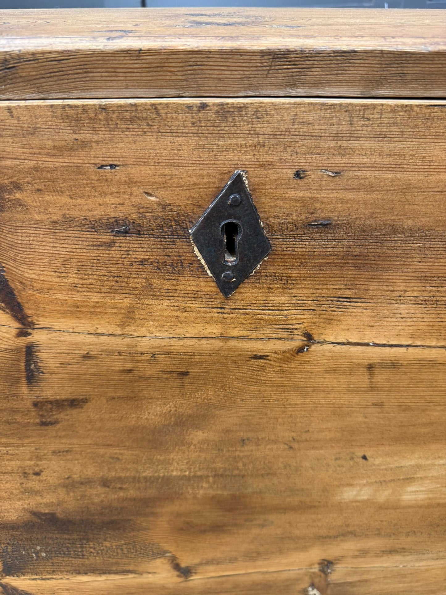 Swedish Pine Domed Top Chest / Old Pine / Blanket Box / Storage Trunk