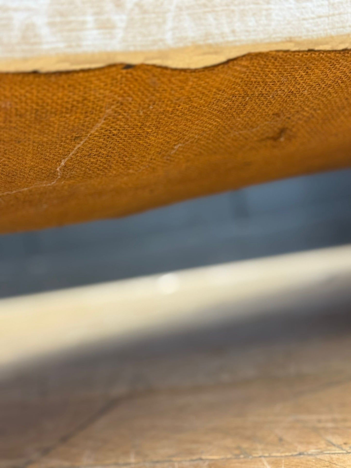 Late Victorian Walnut Button Back Sofa – Scroll Arm Upholstered Settee