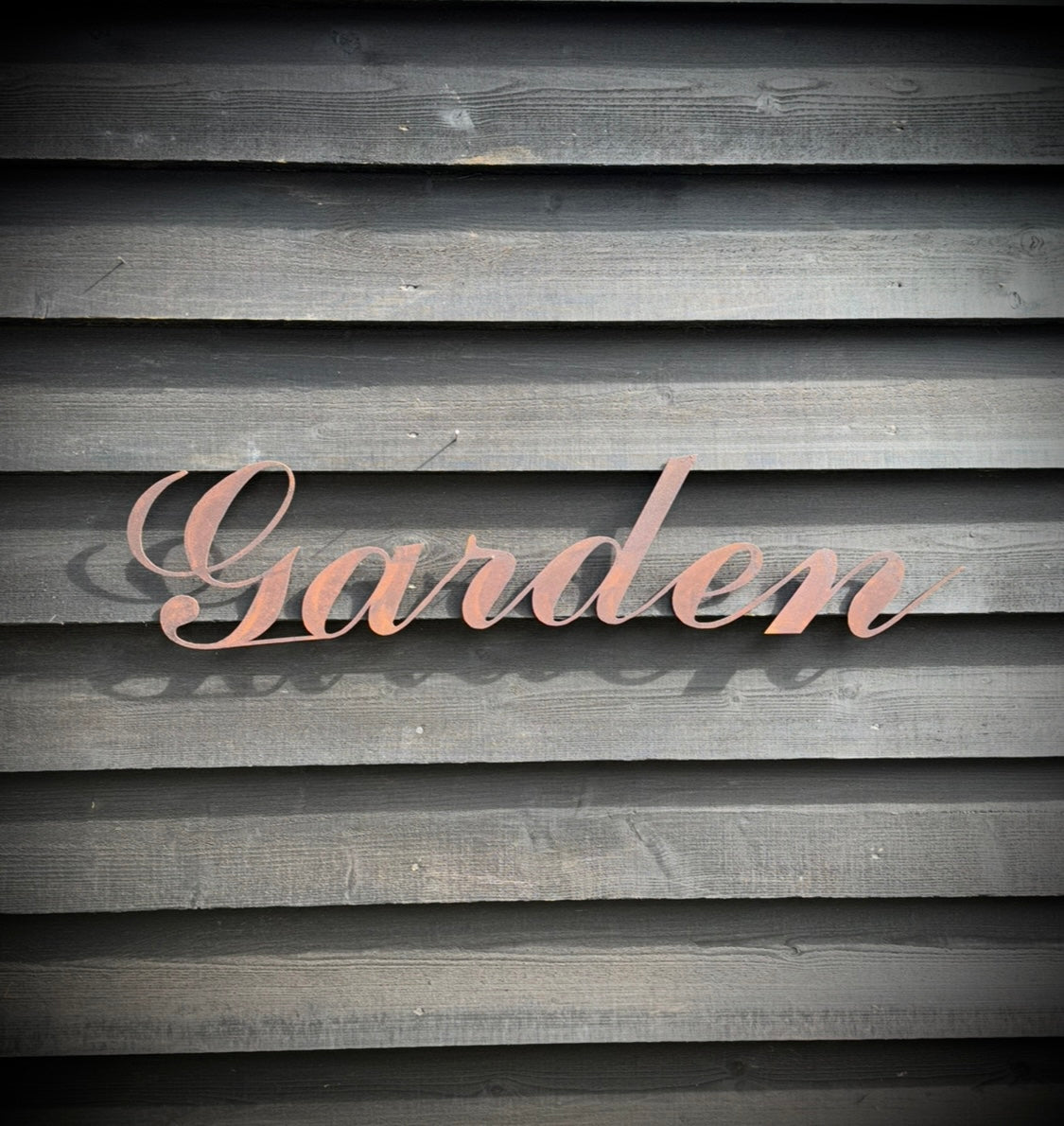 Rusty GARDEN DECORATION , Home Sign , Garden Ornament , Wall feature , garden decoration, rusted metal , garden sign ,