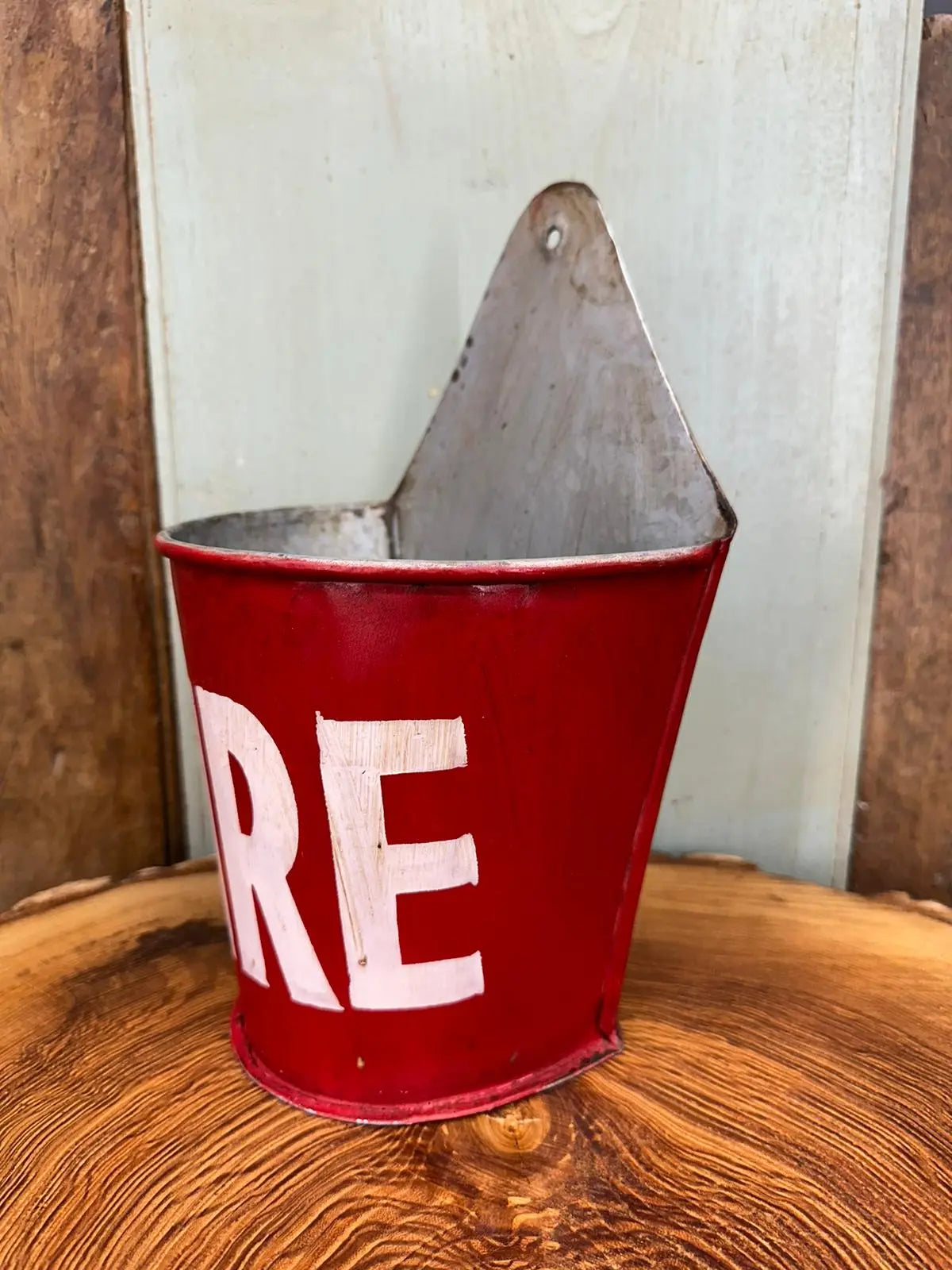 Fire Plant Pot Planter / Stationary Pot / Letter Tidy / Kindling Matches Holder RUSTIC WAREHOUSE NORFOLK