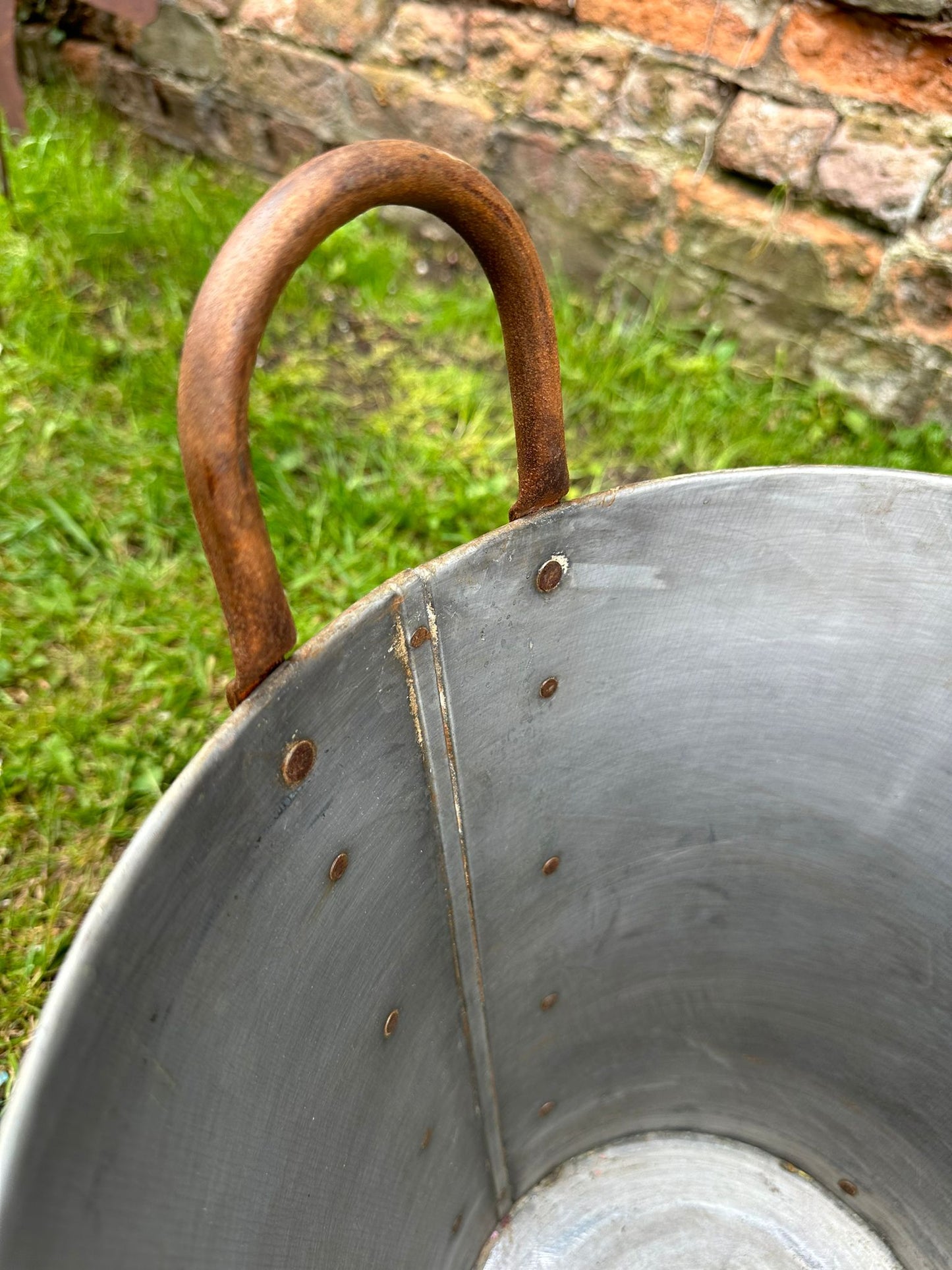Galvanised Planter / Plant Pot / Shrub Tree Planter / Garden Patio Olive Pot